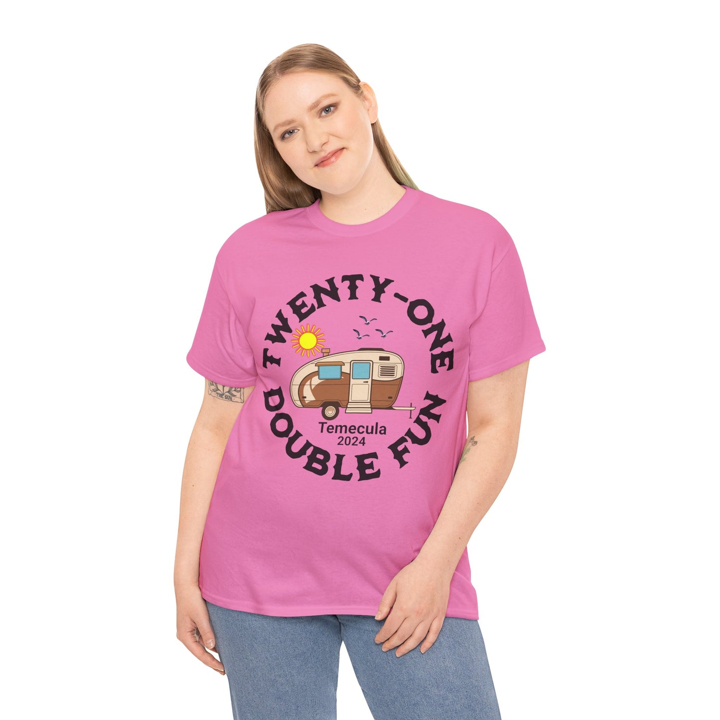 21 DOUBLE FUN Unisex Heavy Cotton Tee