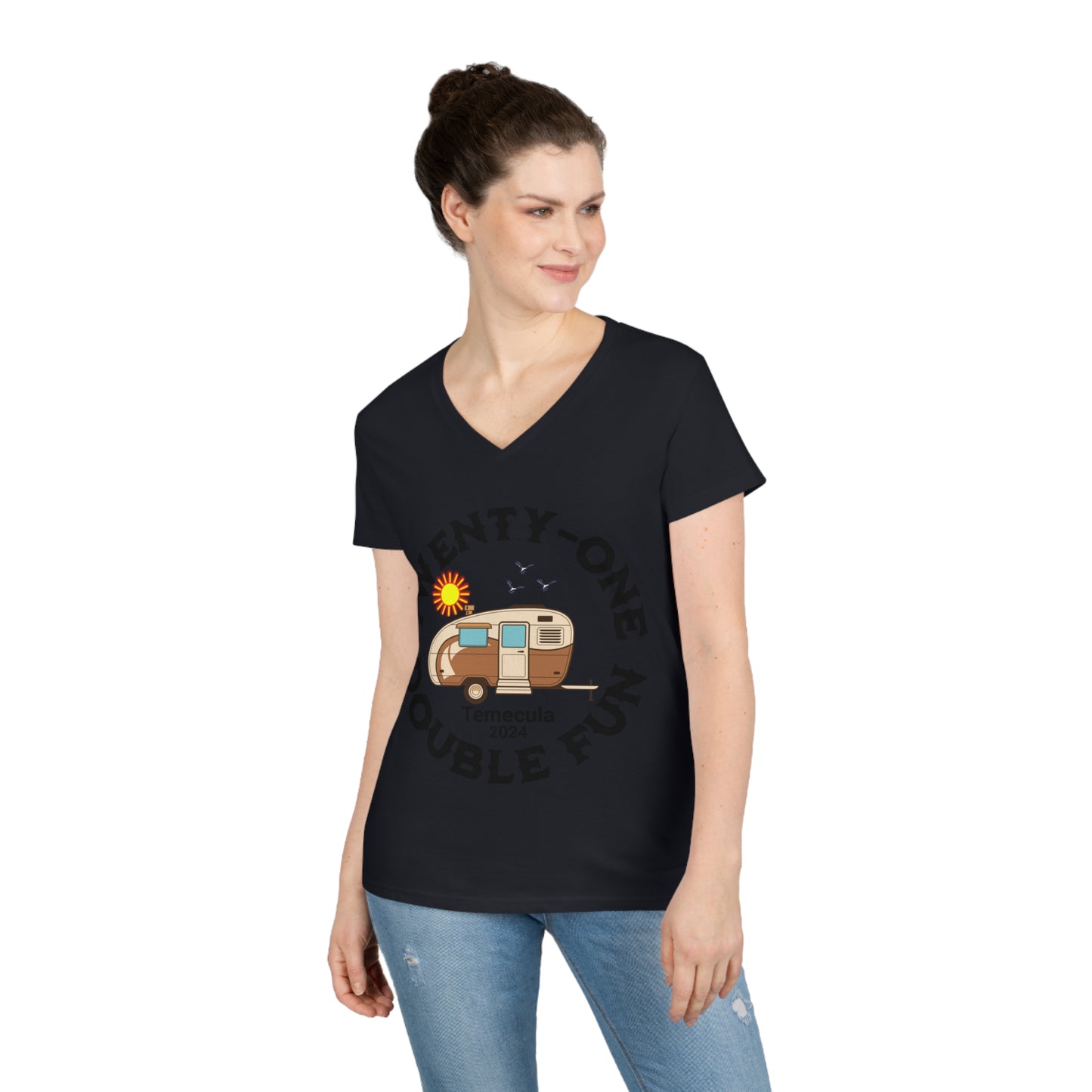 TWINS Ladies' V-Neck T-Shirt