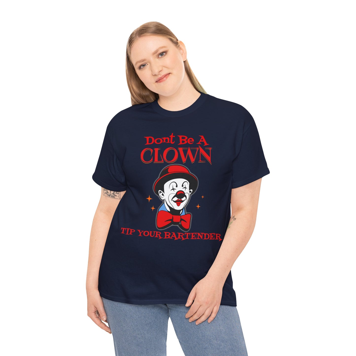 BARTENDER ON FRONT Unisex Heavy Cotton Tee
