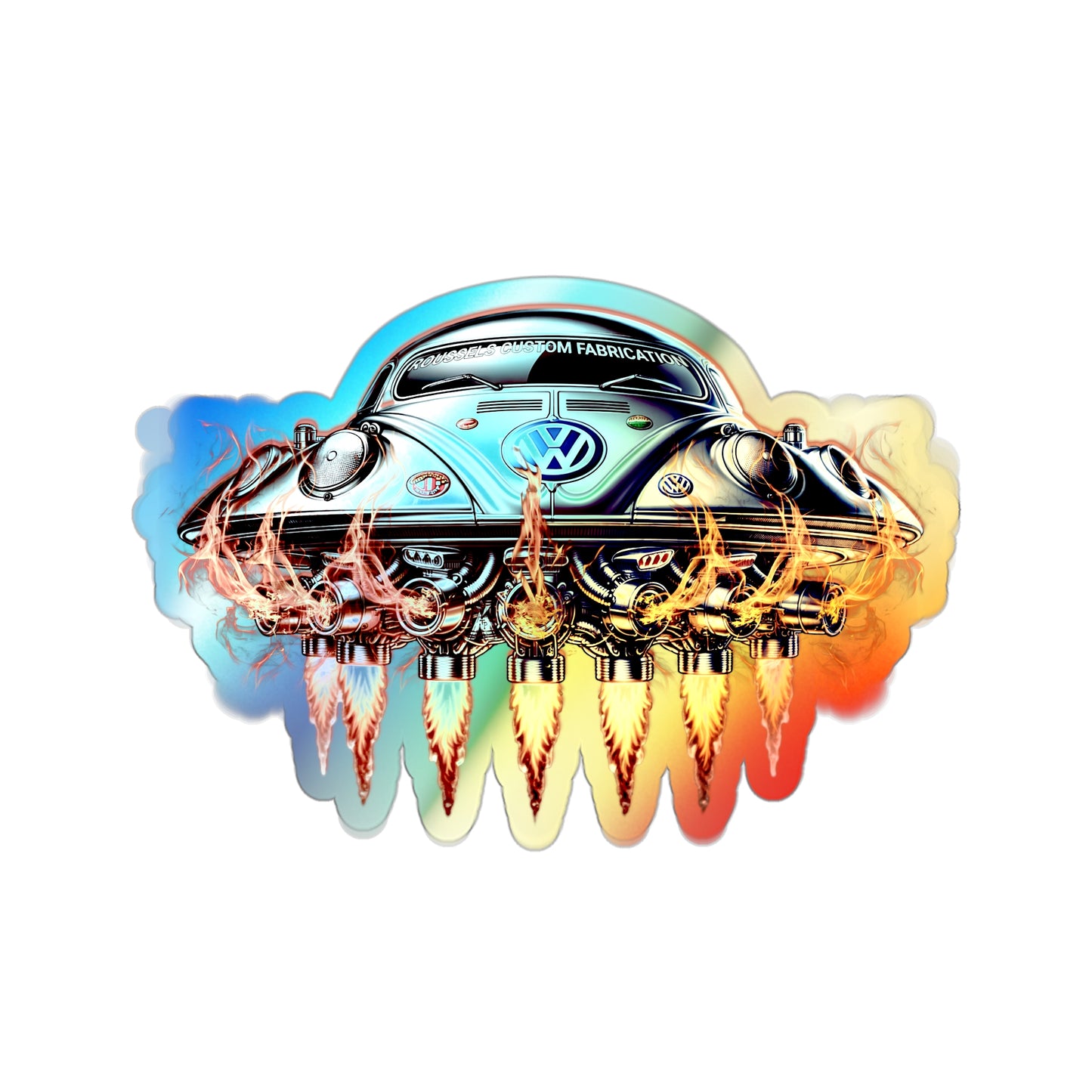 ROUSSE'L Holographic SAUCER Die-cut Stickers