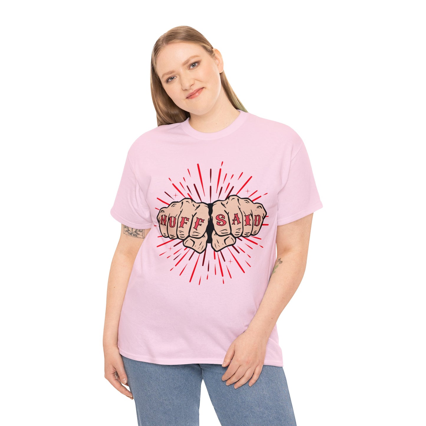 NUFF SAID Unisex Heavy Cotton Tee