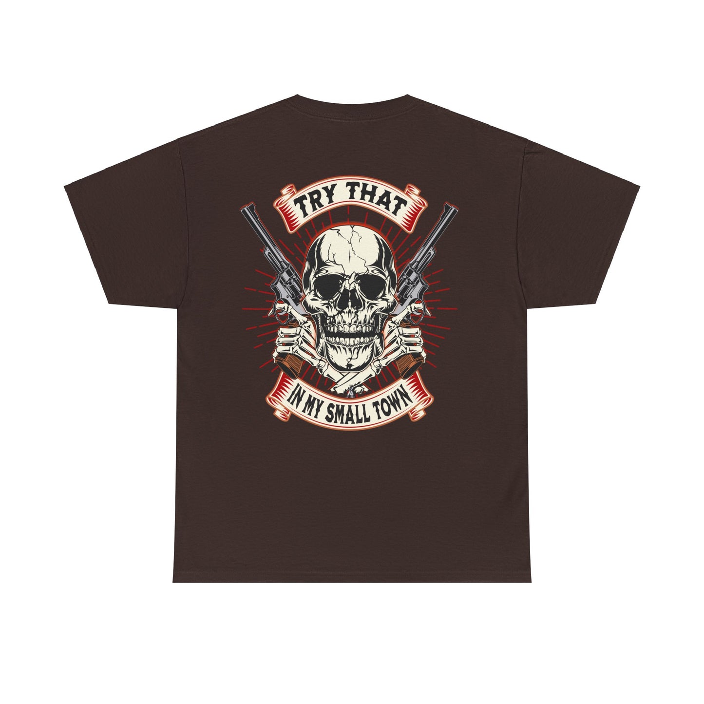 SMALL TOWN AN BACK Unisex Heavy Cotton Tee