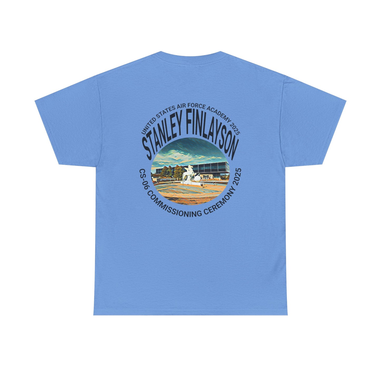 AIR FORCE Commemorative Military T-Shirt for Air Force Graduation - Personalized Heavy Cotton Tee