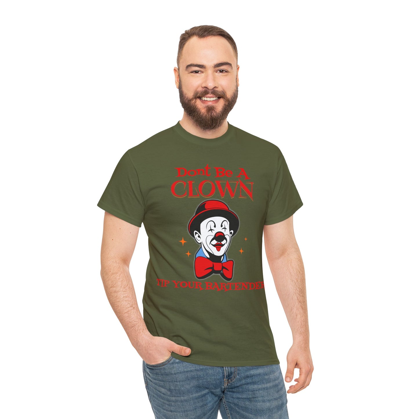 BARTENDER ON FRONT Unisex Heavy Cotton Tee