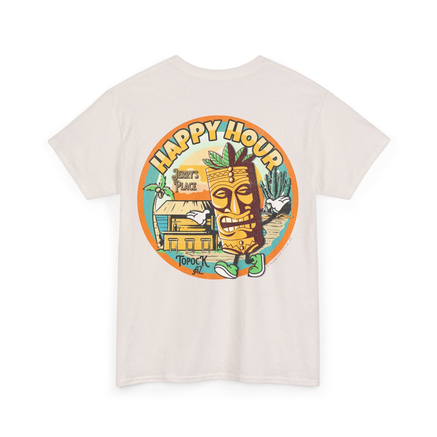 TOPOCK JERRY'S PLACE ON BACK Unisex Heavy Cotton Tee