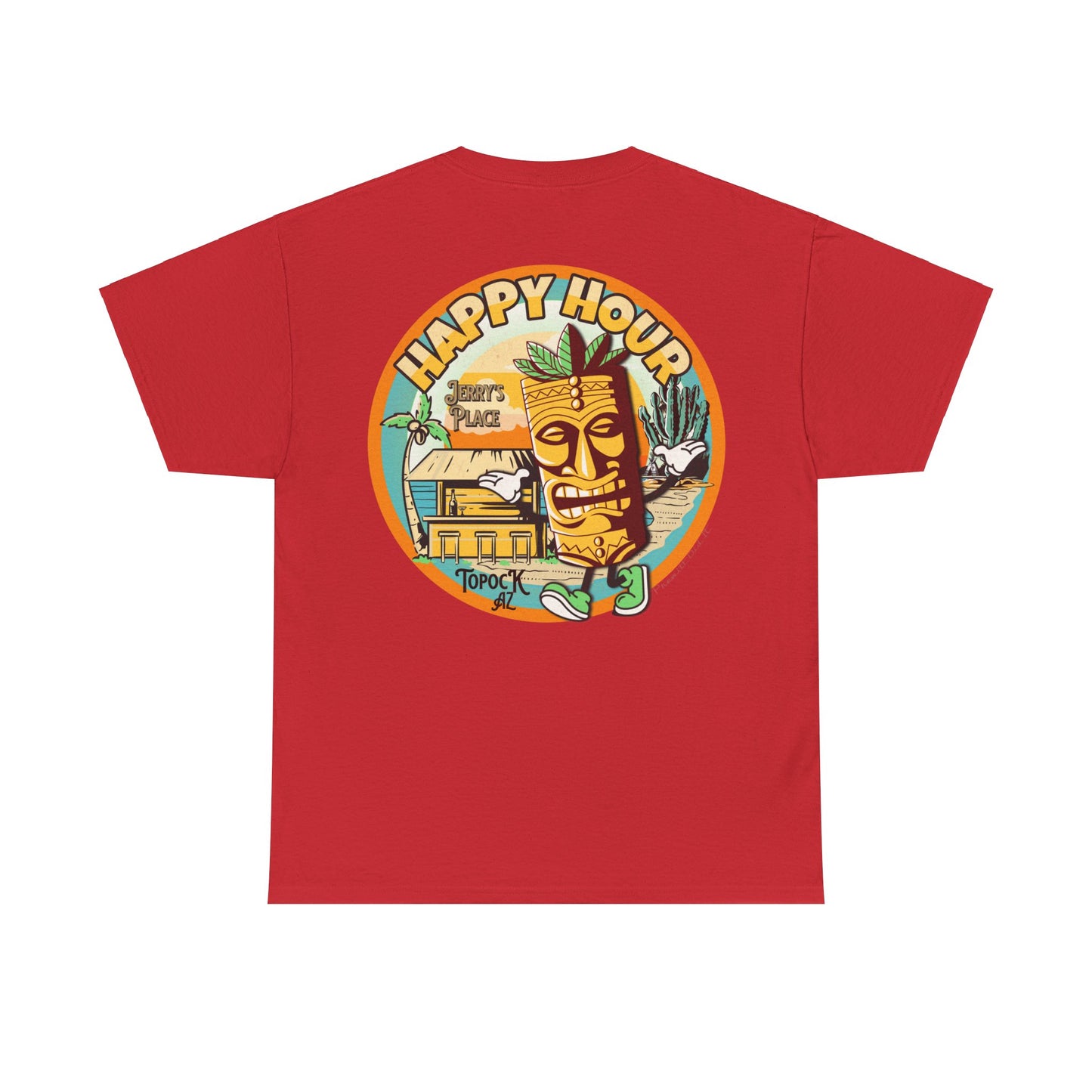 TOPOCK JERRY'S PLACE ON BACK Unisex Heavy Cotton Tee