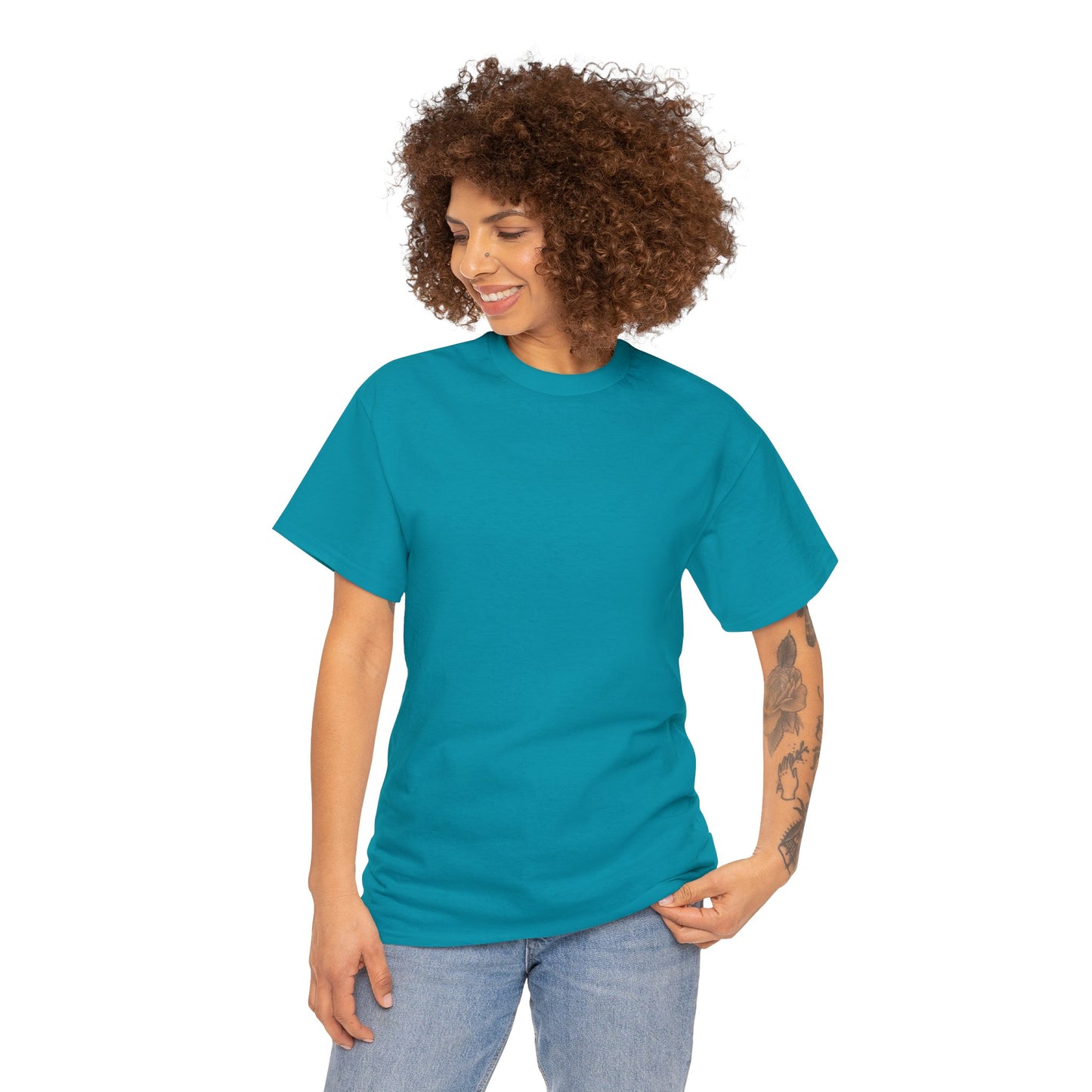 TOPOCK SMALL TOWN ON BACK  Unisex Heavy Cotton Tee