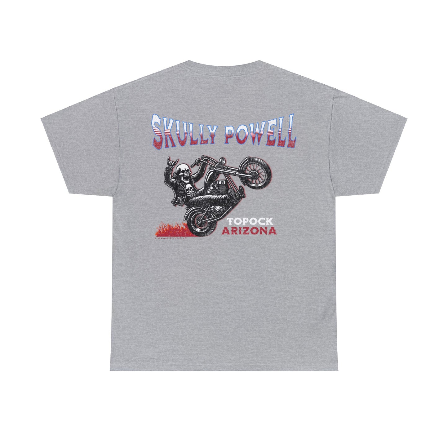SKULLY ON BACK Unisex Heavy Cotton Tee