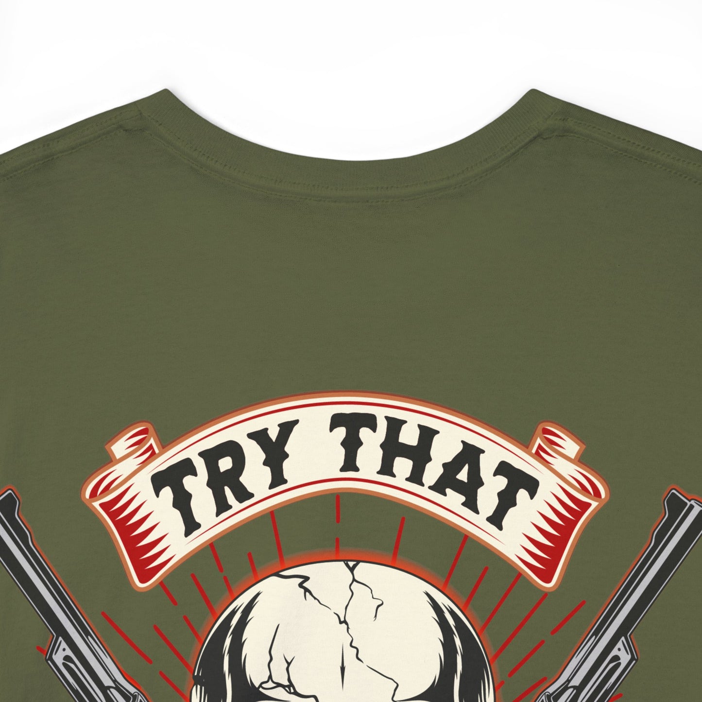 SMALL TOWN AN BACK Unisex Heavy Cotton Tee