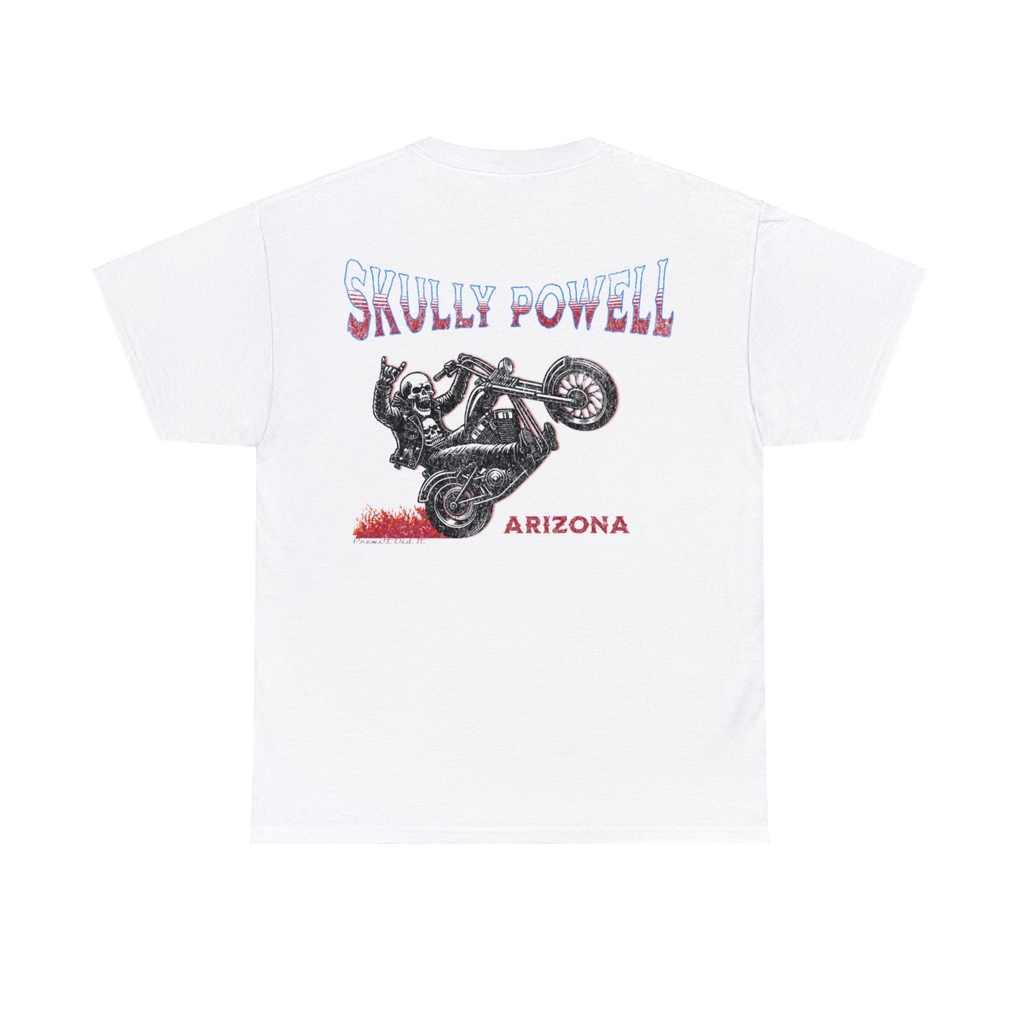 SKULLY ON BACK Unisex Heavy Cotton Tee