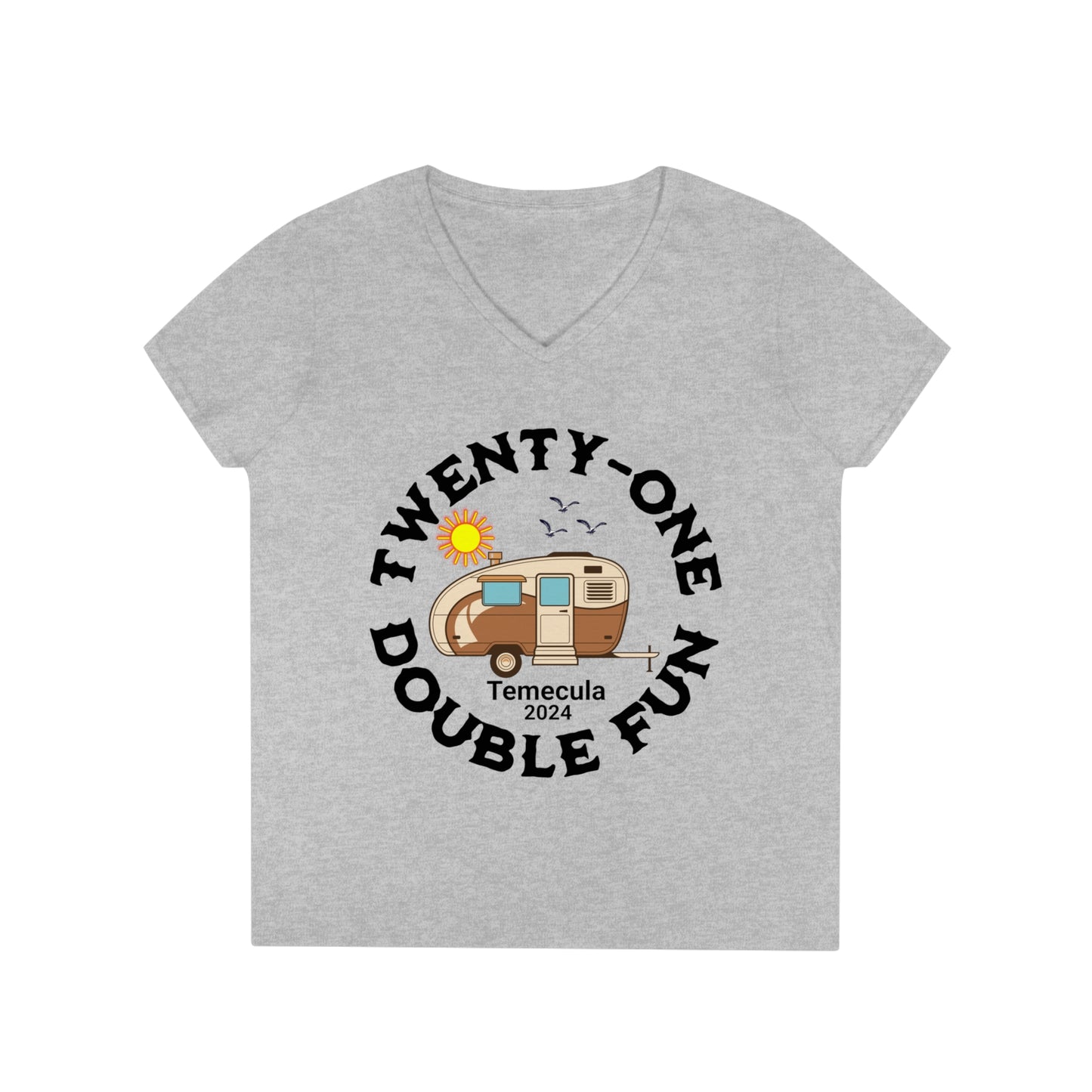 TWINS Ladies' V-Neck T-Shirt
