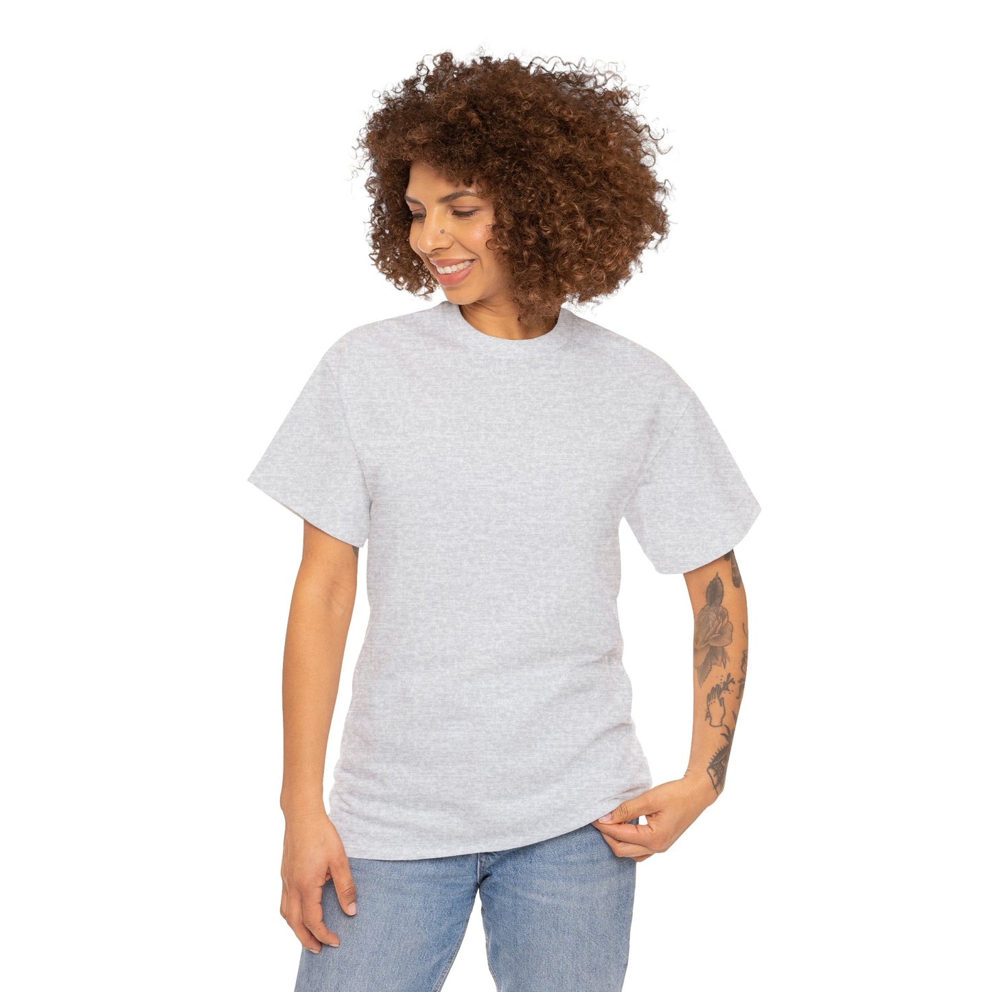 FISHING ON BACK Unisex Heavy Cotton Tee