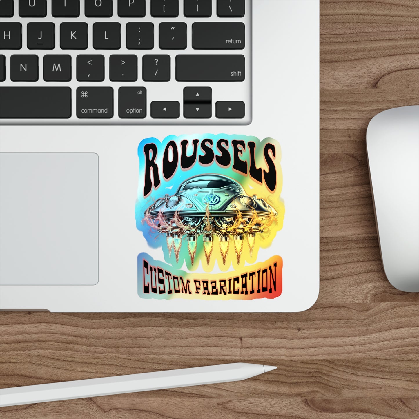 ROUSSEL'S Holographic Die-cut Stickers