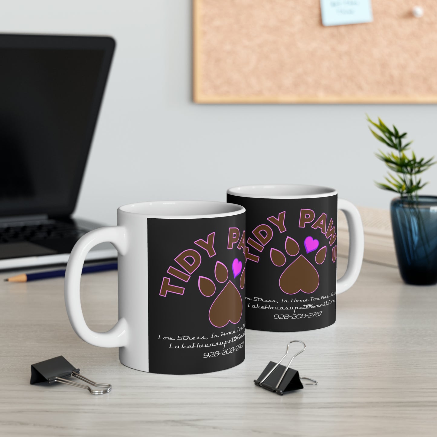 TIDY PAWS Ceramic Mug, 11oz