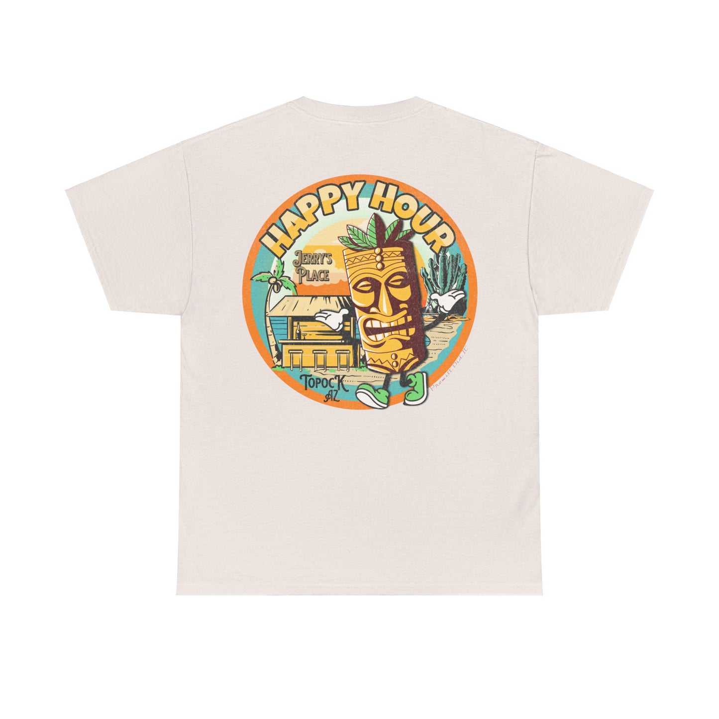 TOPOCK JERRY'S PLACE ON BACK Unisex Heavy Cotton Tee