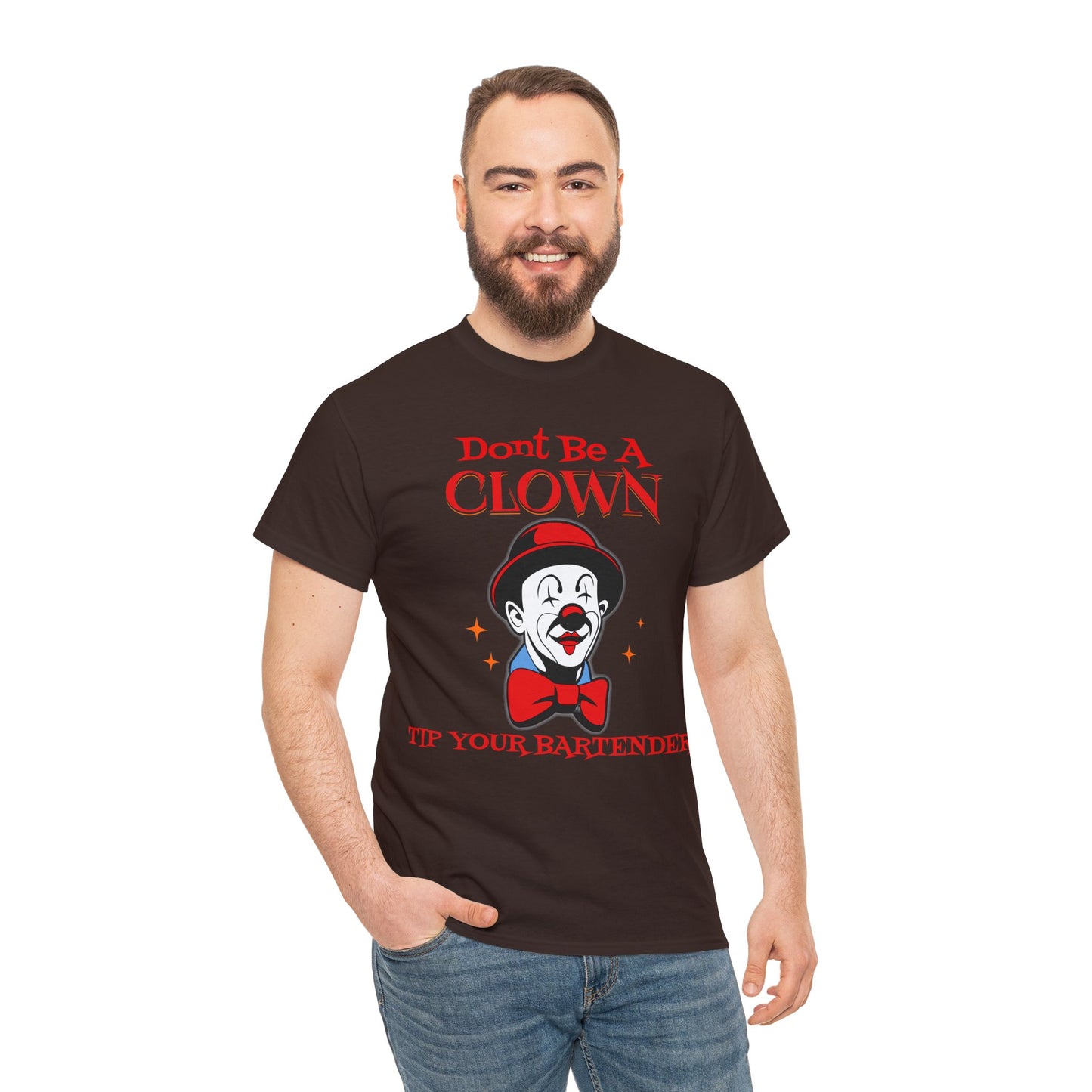 BARTENDER ON FRONT Unisex Heavy Cotton Tee