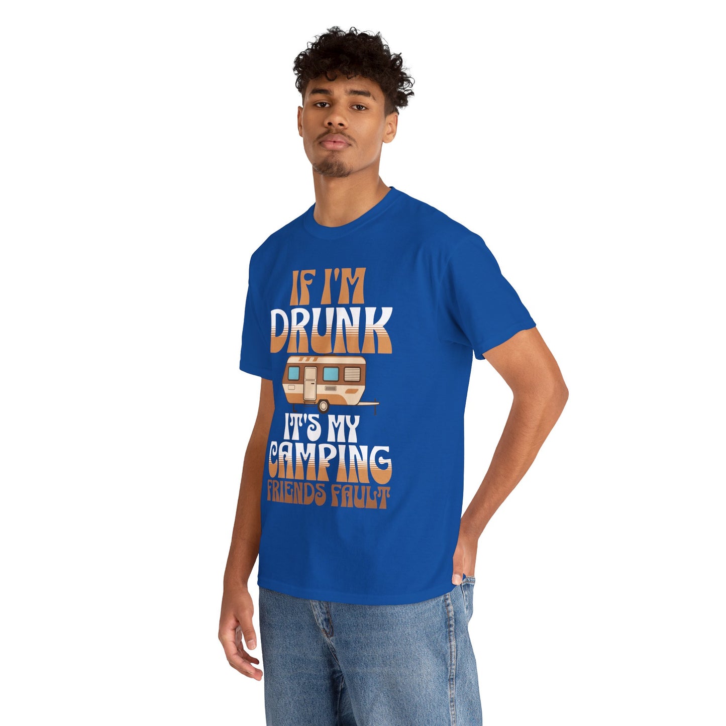 CAMPING ON FRONT Unisex Heavy Cotton Tee