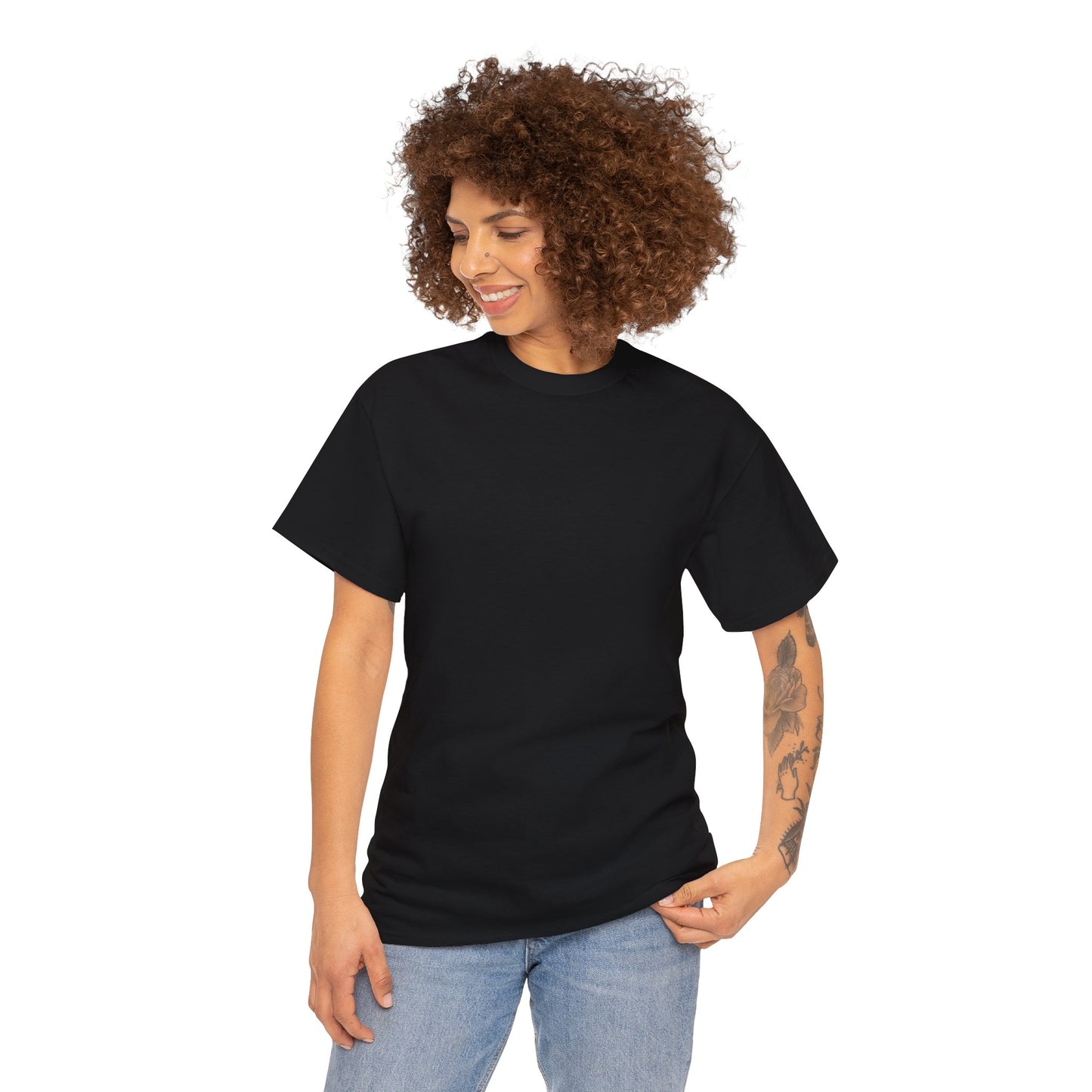 BARTENDER SHAKING THINGS UP ON BACK  Unisex Heavy Cotton Tee