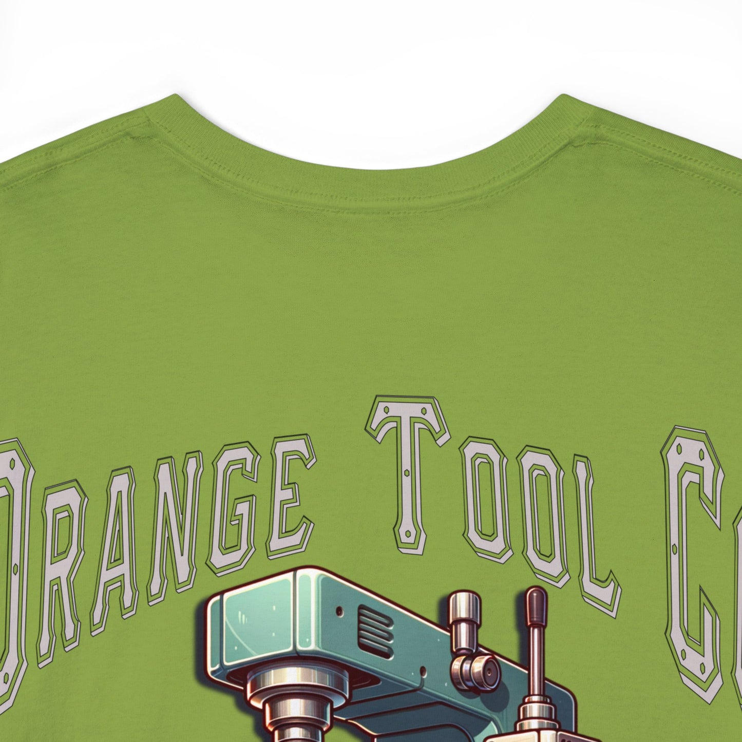 ORANGE TOOL ON BACK Unisex Heavy Cotton Tee