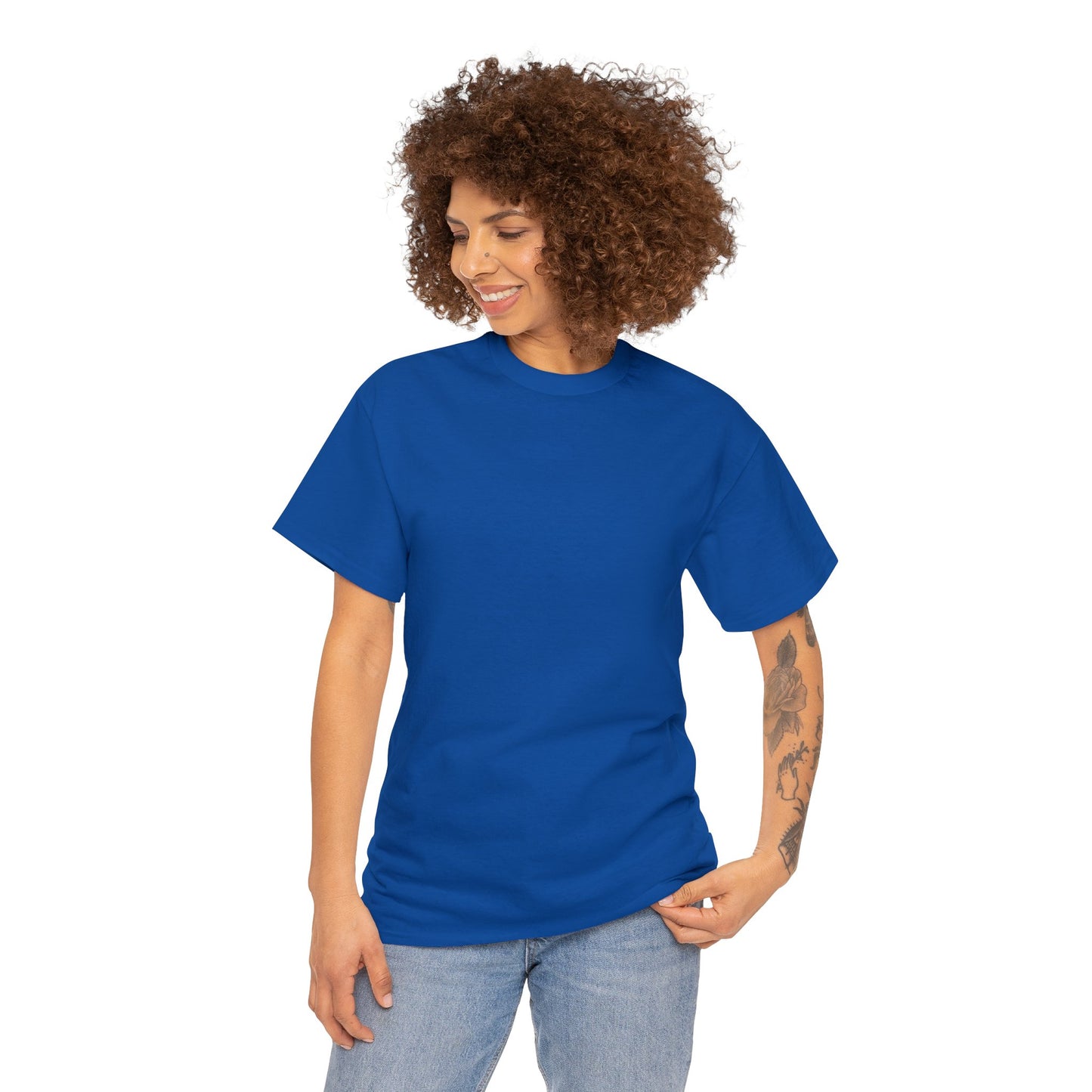 TOPOCK SMALL TOWN ON BACK  Unisex Heavy Cotton Tee