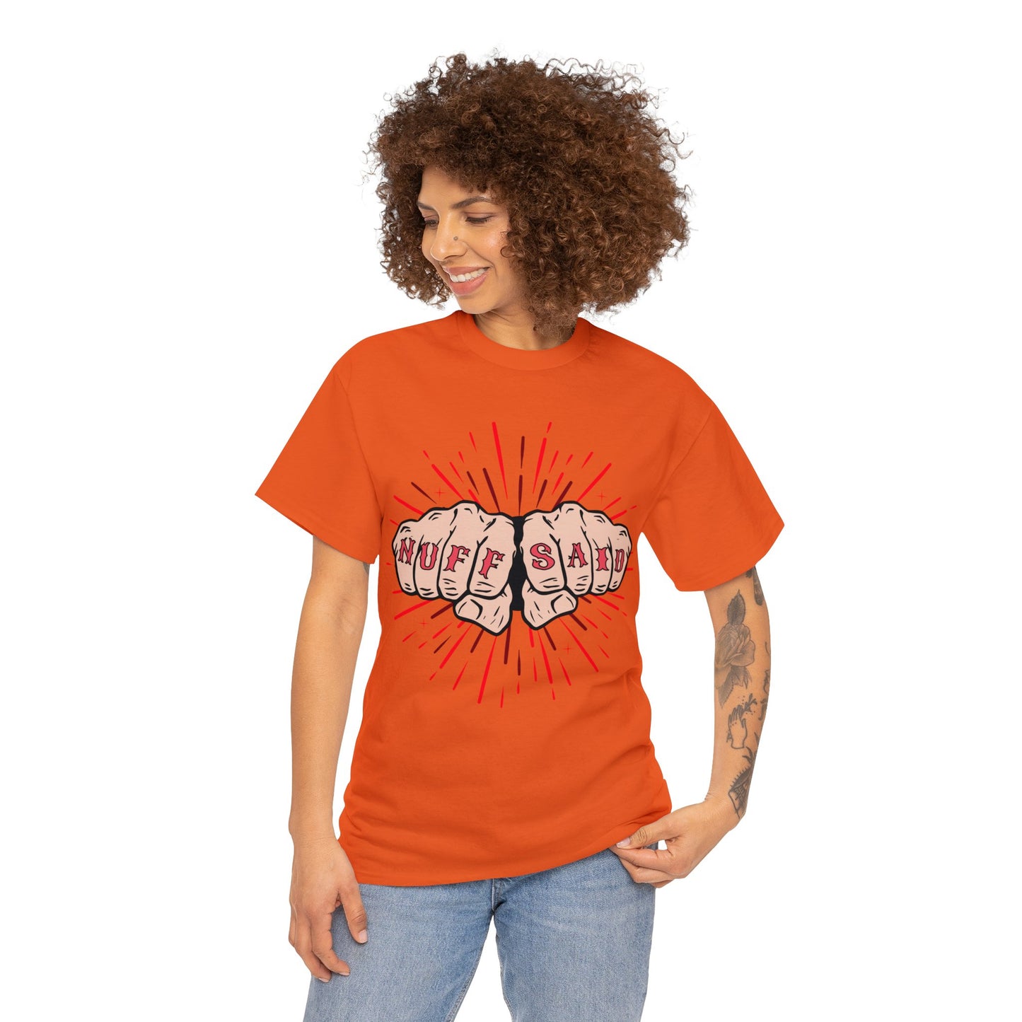 NUFF SAID Unisex Heavy Cotton Tee