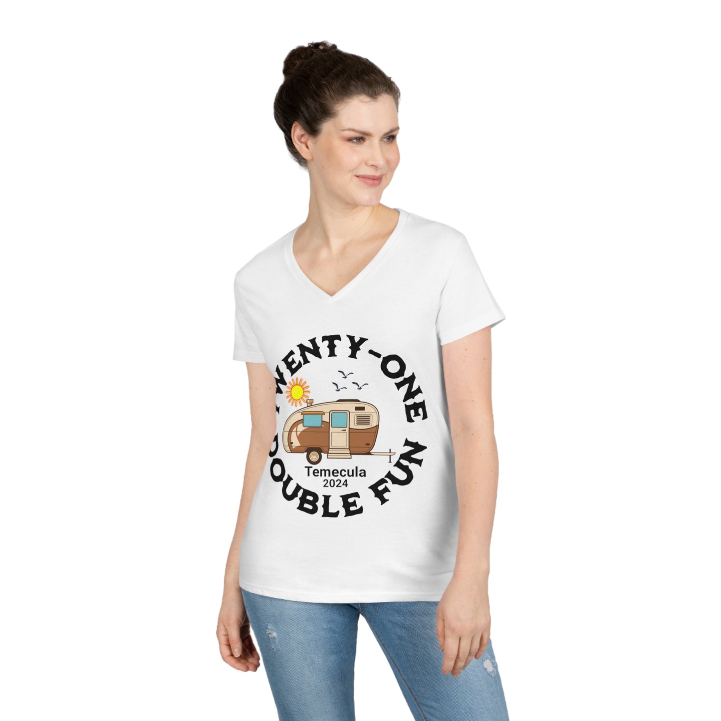 TWINS Ladies' V-Neck T-Shirt