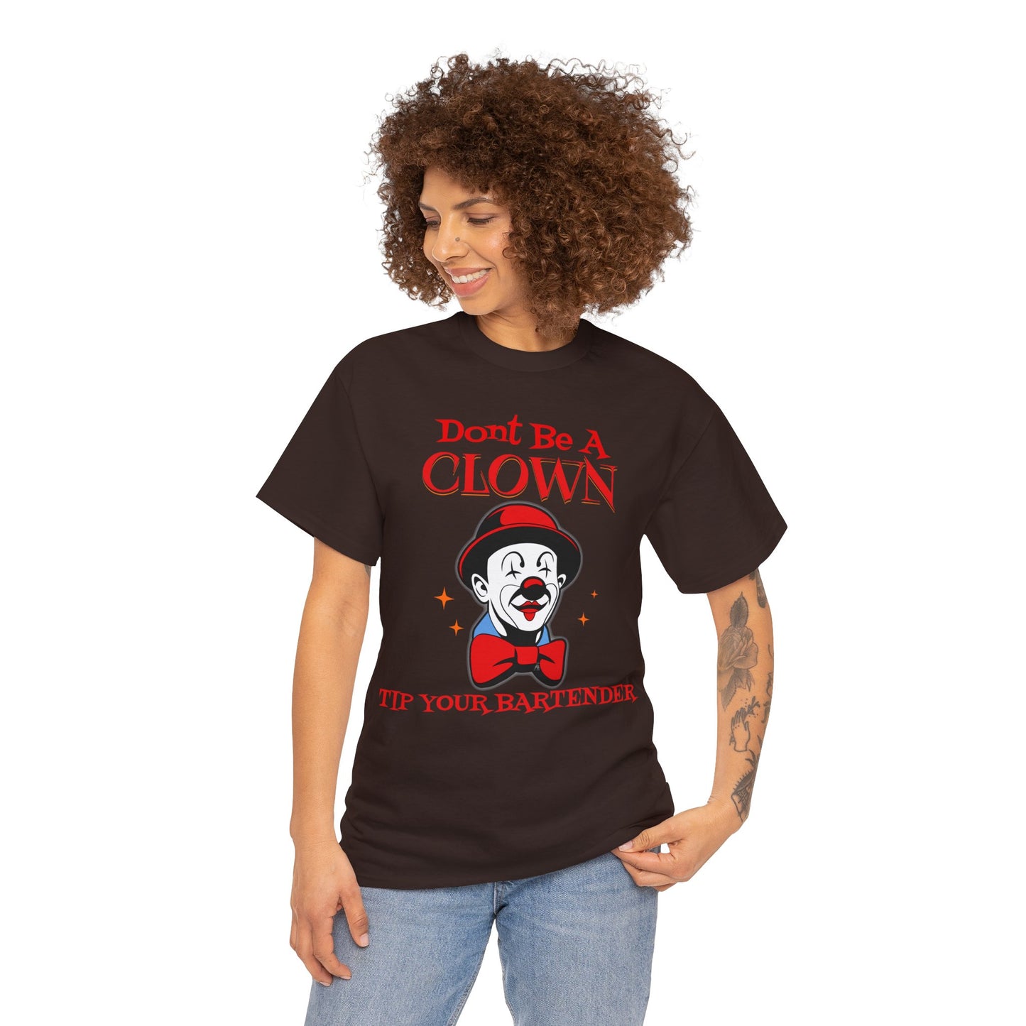 BARTENDER ON FRONT Unisex Heavy Cotton Tee
