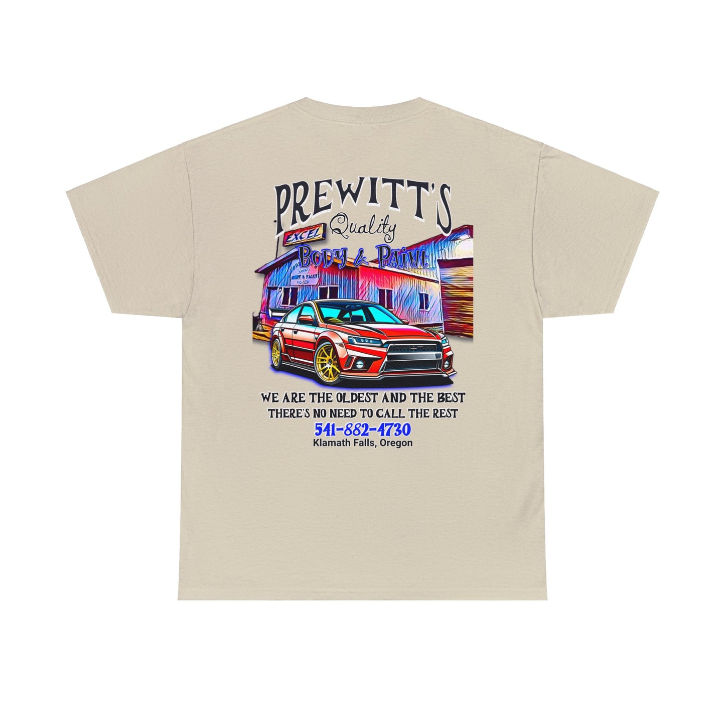 PREWITTS ON BACK Unisex Heavy Cotton Tee