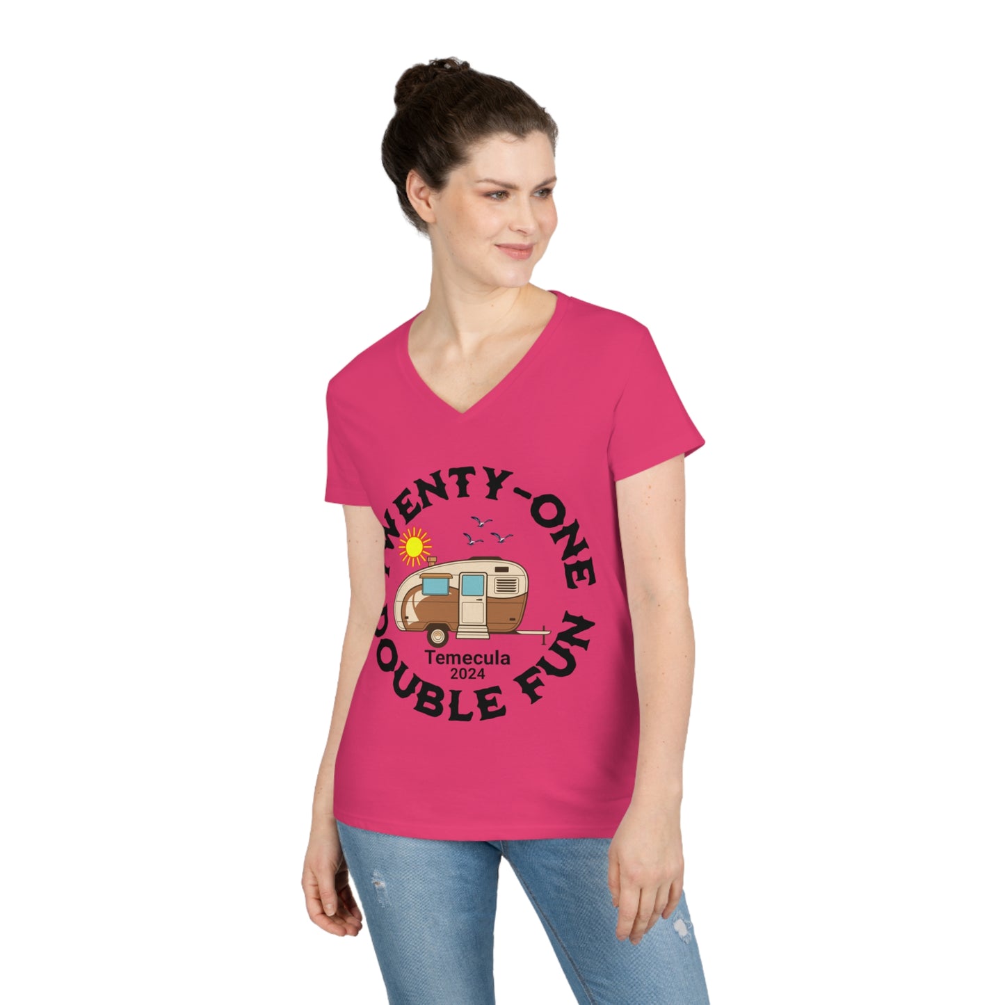 TWINS Ladies' V-Neck T-Shirt