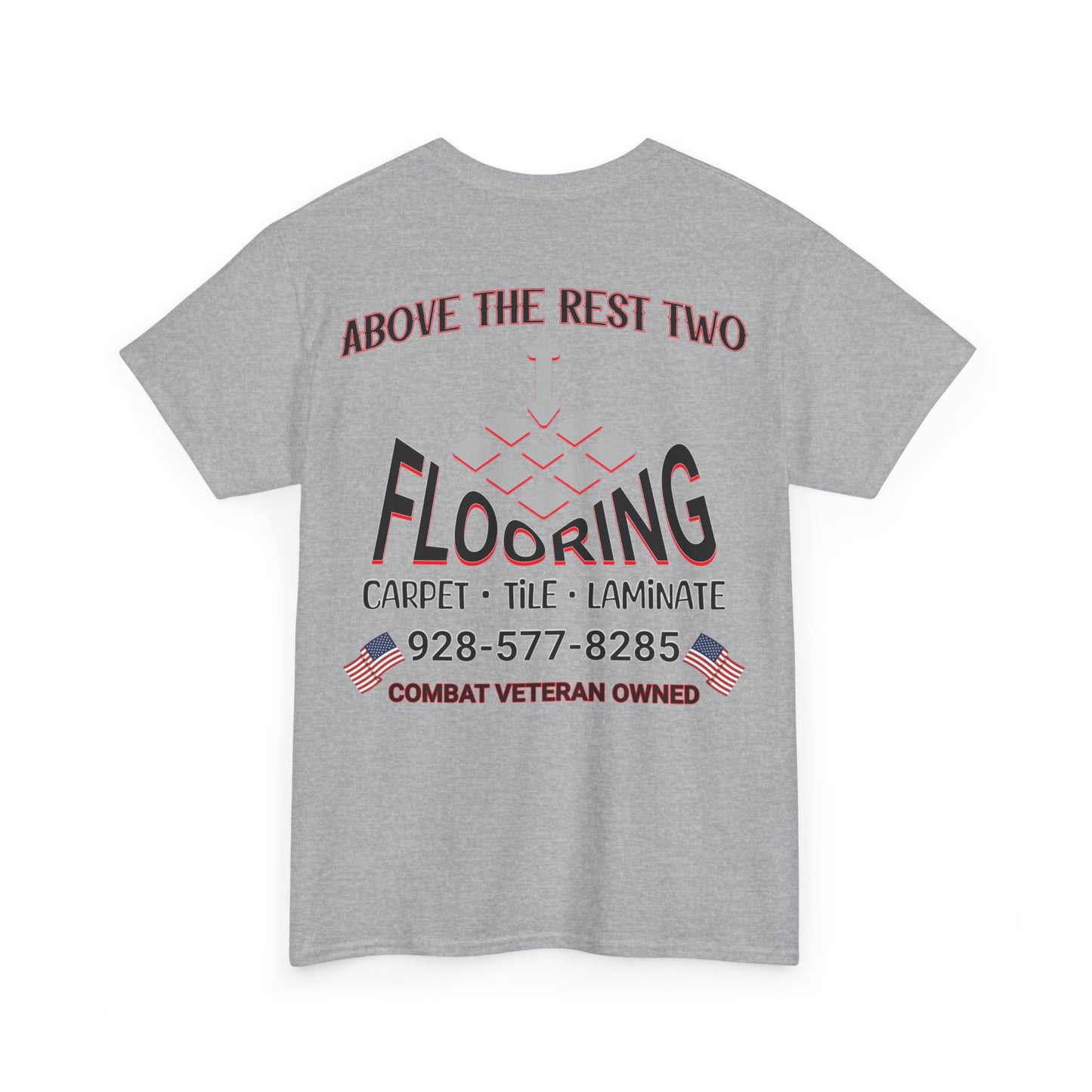 ABOVE THE REST TWO. BACK Unisex Heavy Cotton Tee