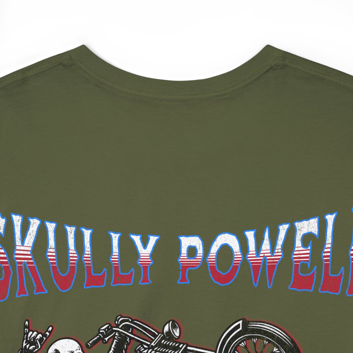 SKULLY ON BACK Unisex Heavy Cotton Tee