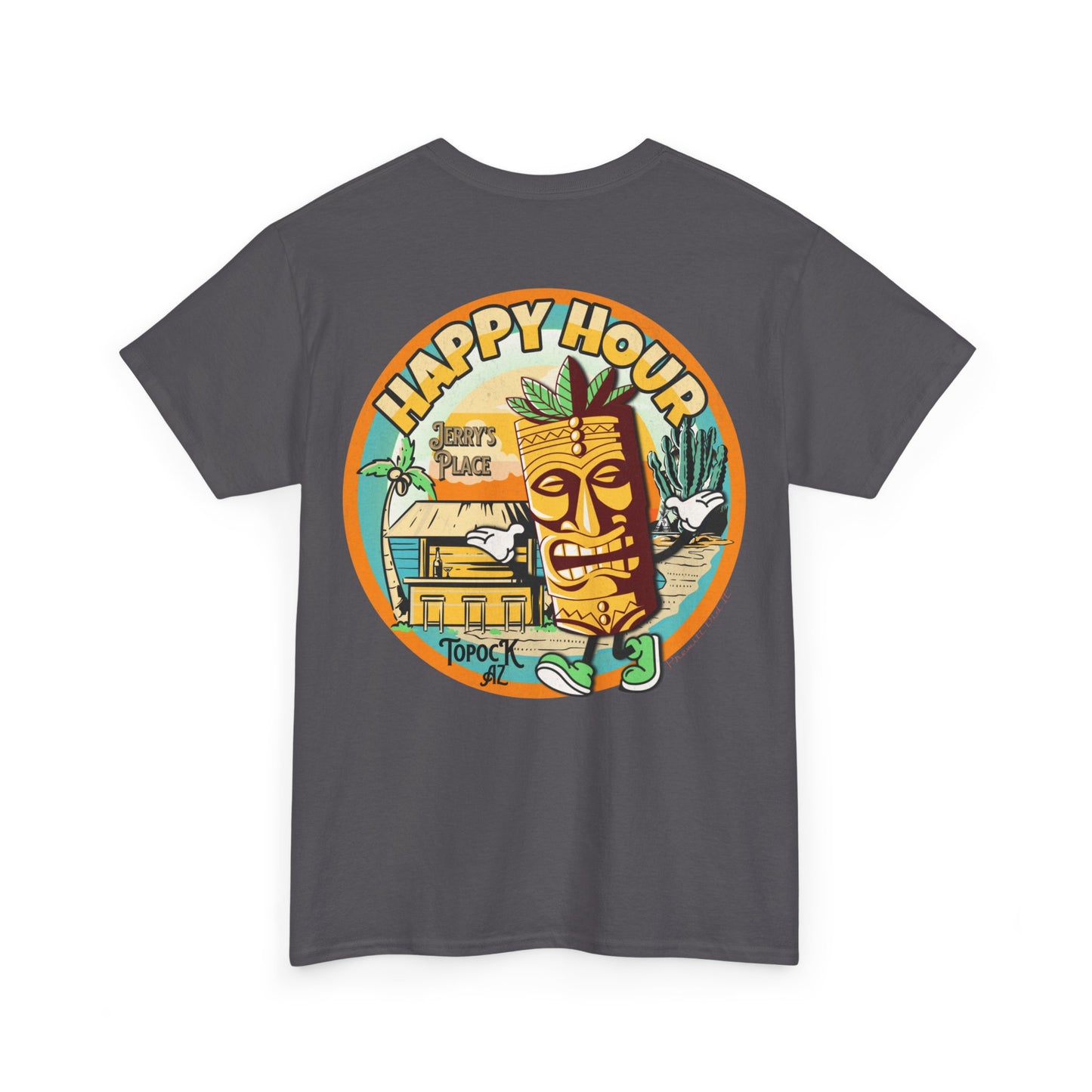 TOPOCK JERRY'S PLACE ON BACK Unisex Heavy Cotton Tee