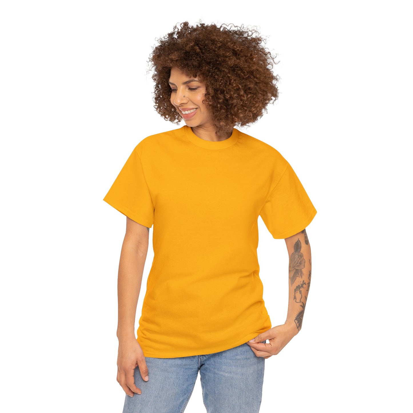 FISHING ON BACK Unisex Heavy Cotton Tee