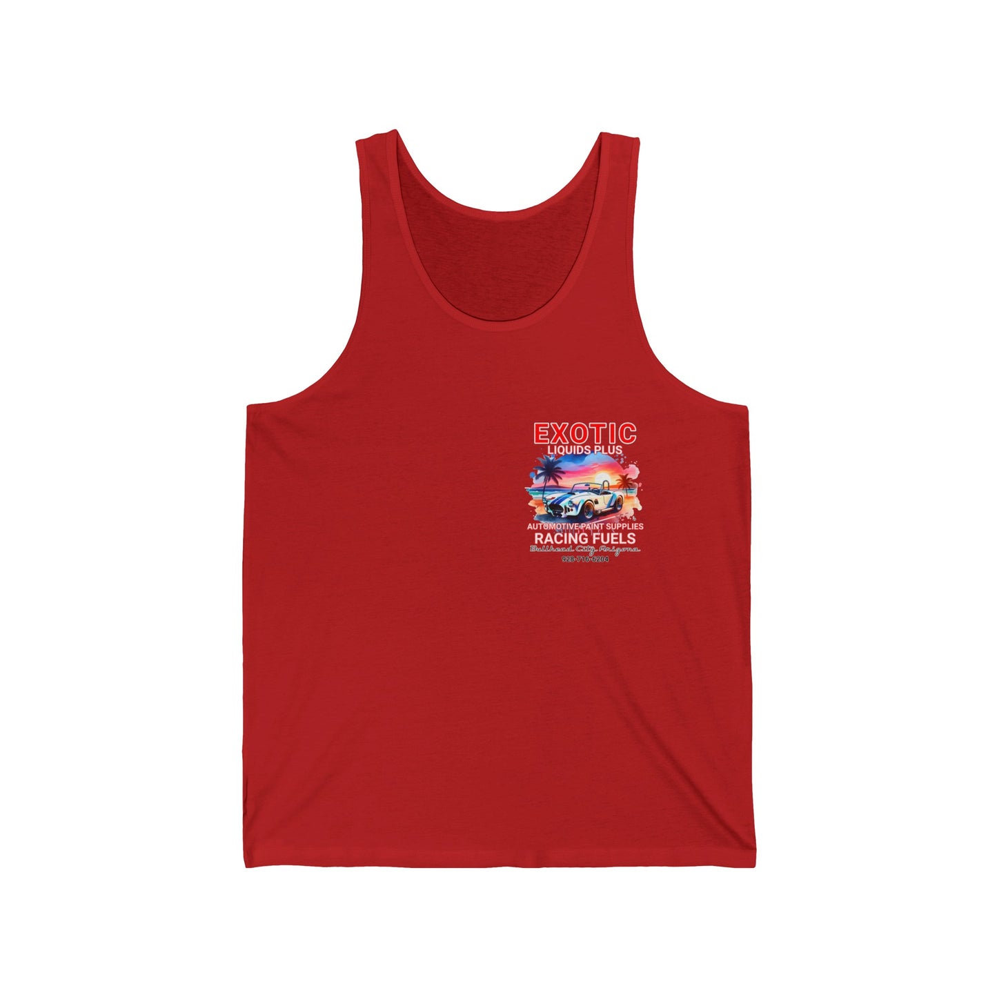 EXOTIC TANK FRONT AND BACK Unisex Jersey Tank