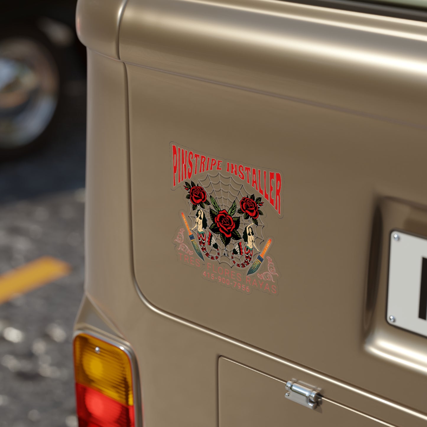 PINSTRIPER Stickers, Die-Cut, 1pcs