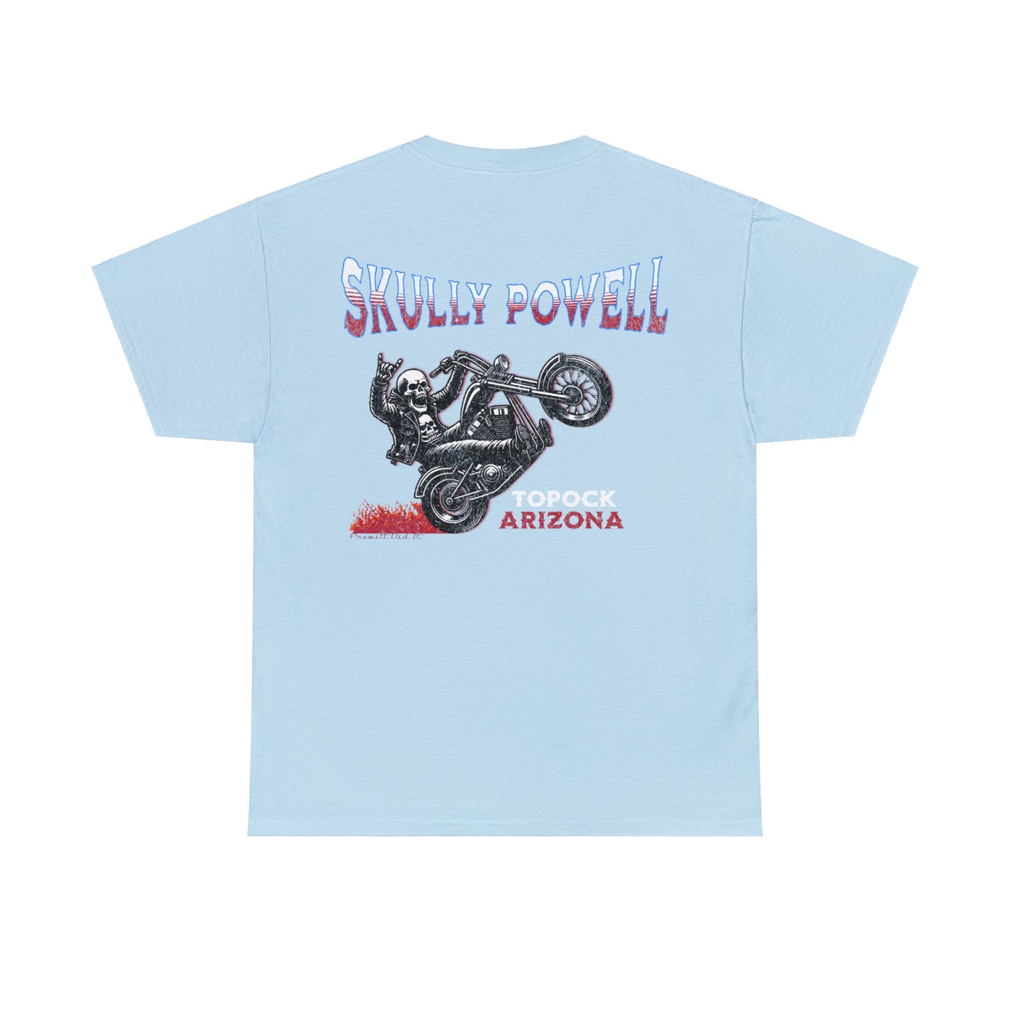 SKULLY ON BACK Unisex Heavy Cotton Tee