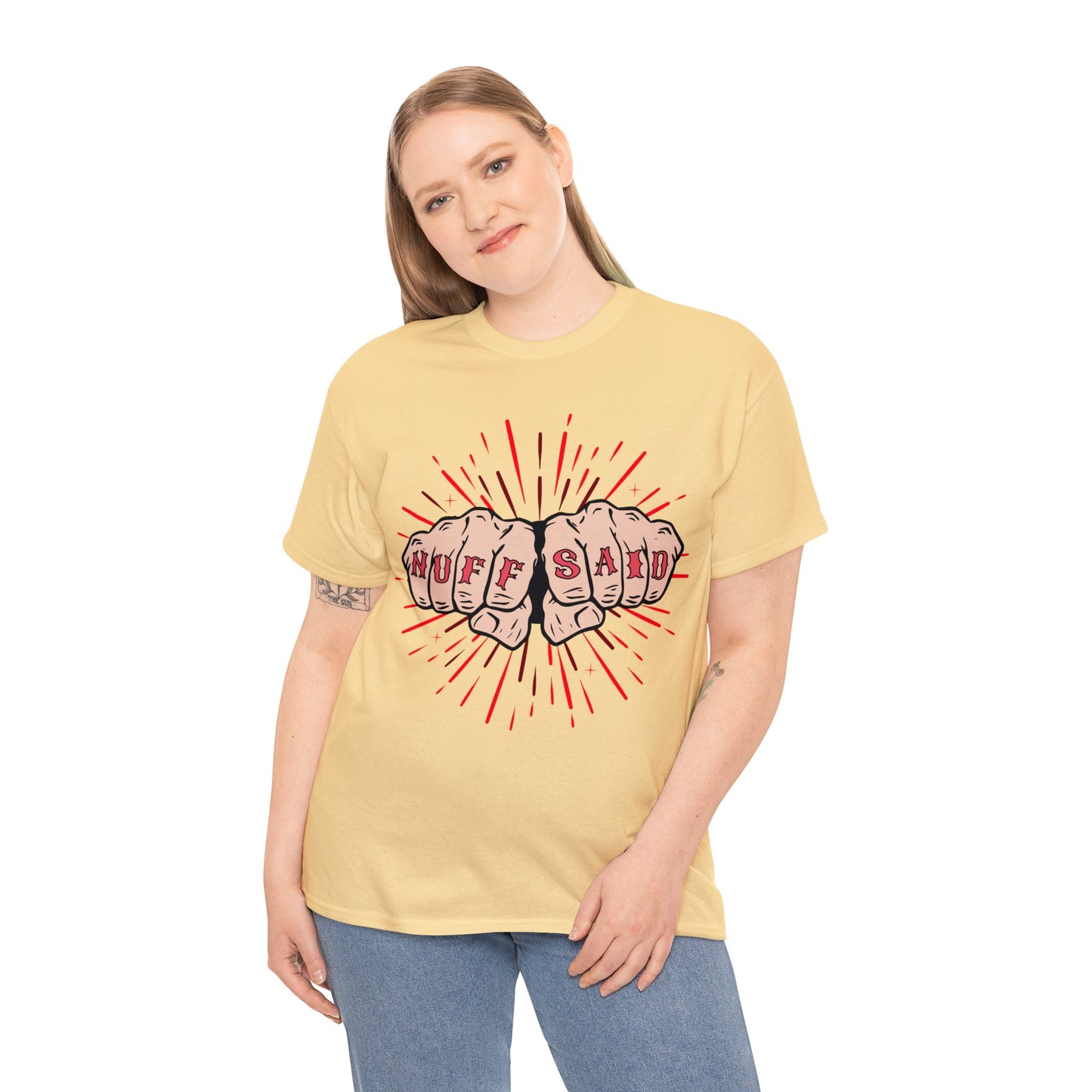 NUFF SAID Unisex Heavy Cotton Tee