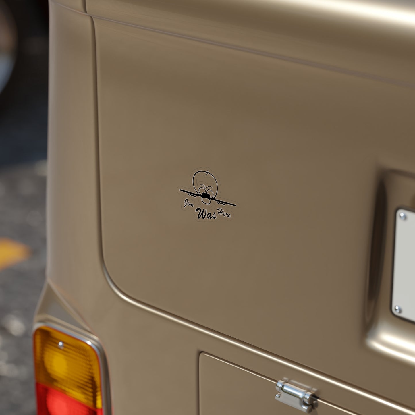 JIMBO 00000000Transparent Outdoor Stickers, Die-Cut, 1pcs