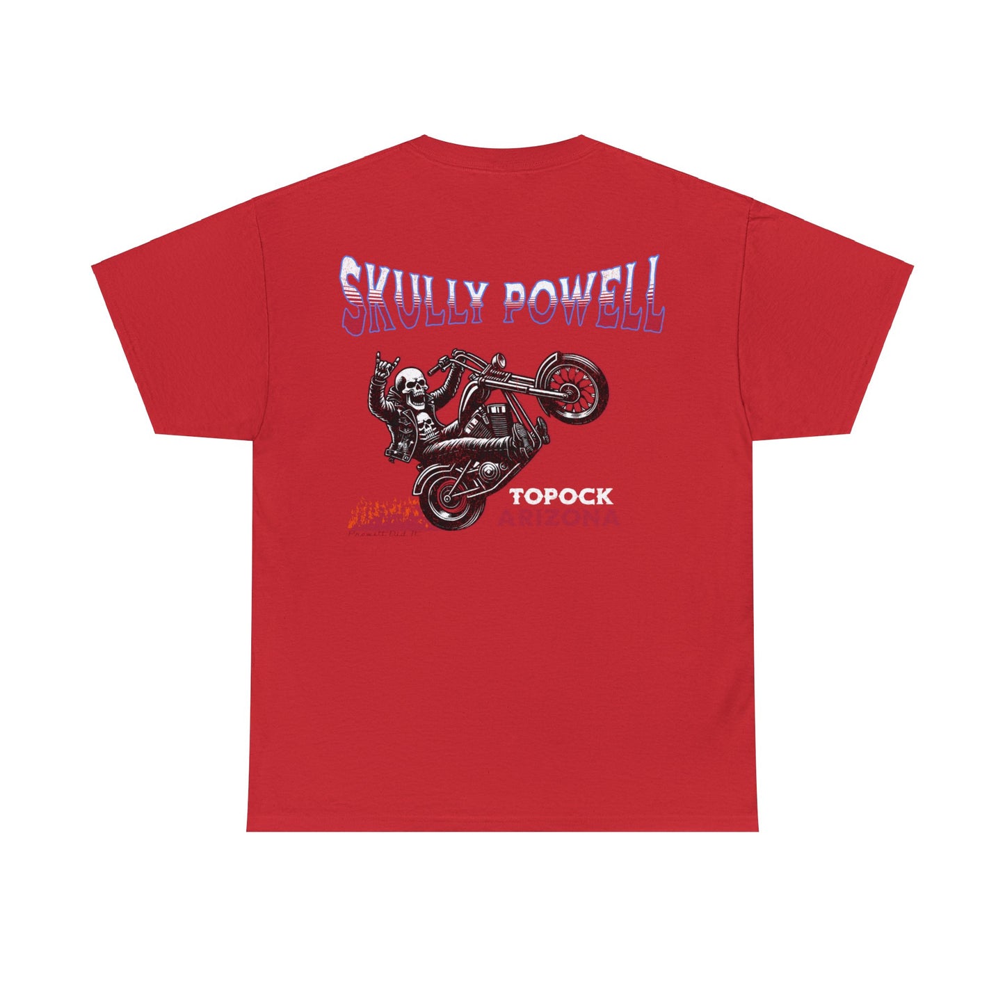 SKULLY ON BACK Unisex Heavy Cotton Tee