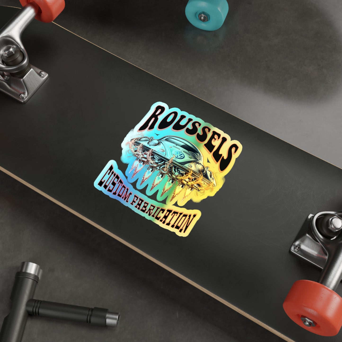 ROUSSEL'S Holographic Die-cut Stickers