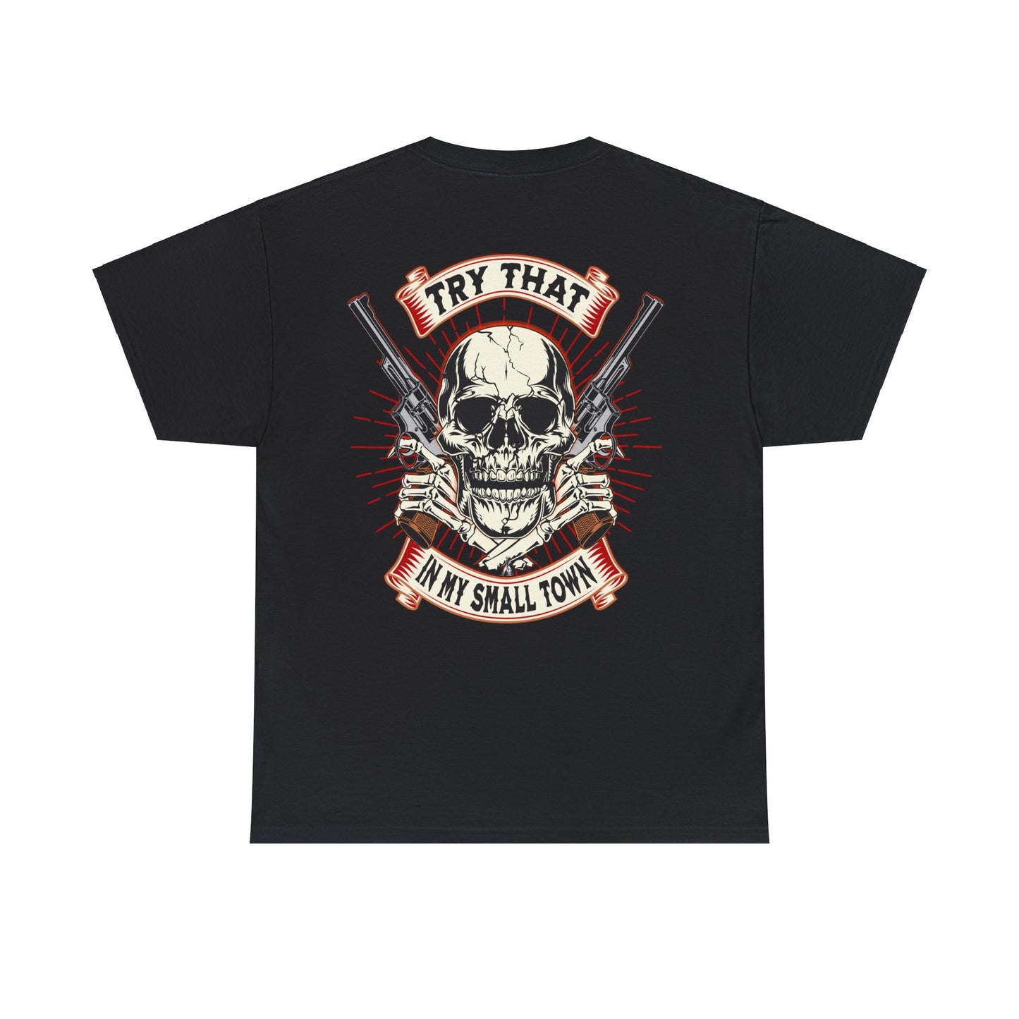 SMALL TOWN AN BACK Unisex Heavy Cotton Tee