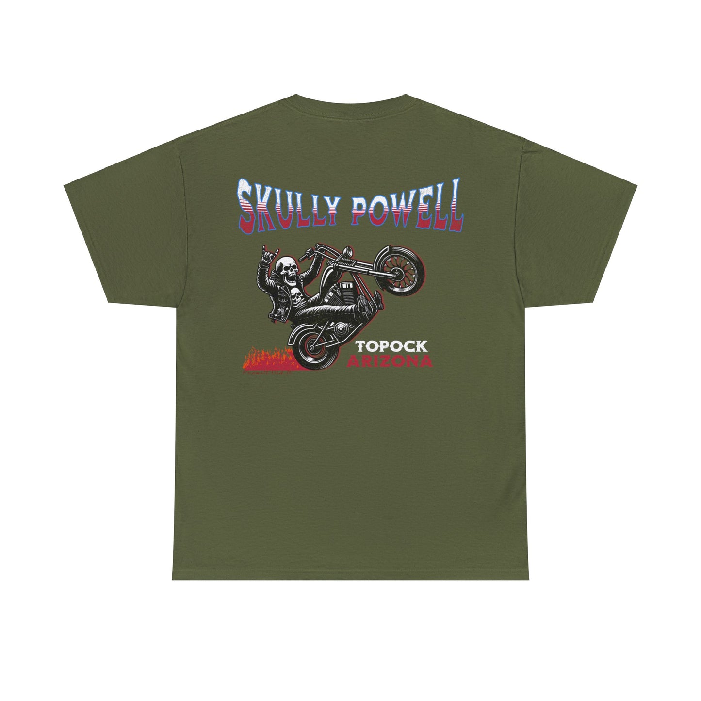 SKULLY ON BACK Unisex Heavy Cotton Tee