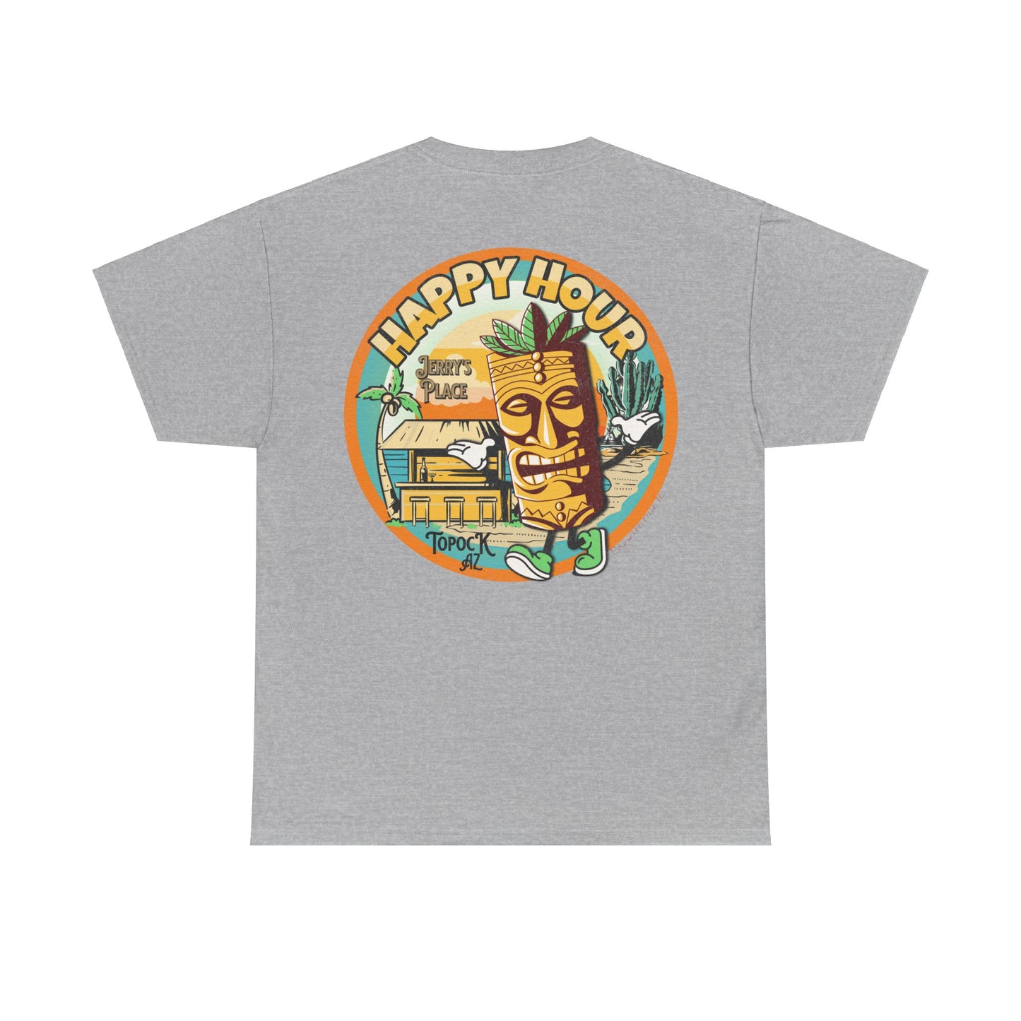 TOPOCK JERRY'S PLACE ON BACK Unisex Heavy Cotton Tee