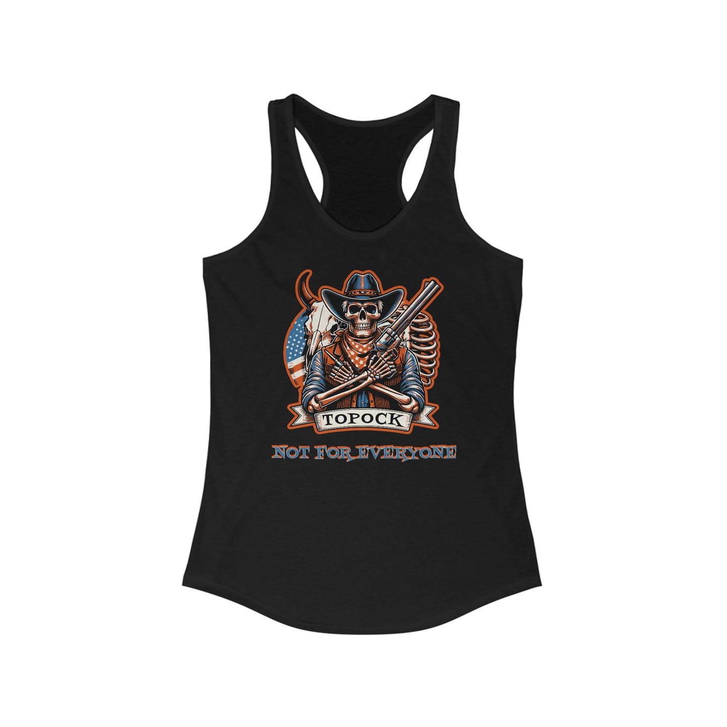 TOPOCK ON FRONT Women's Ideal Racerback Tank