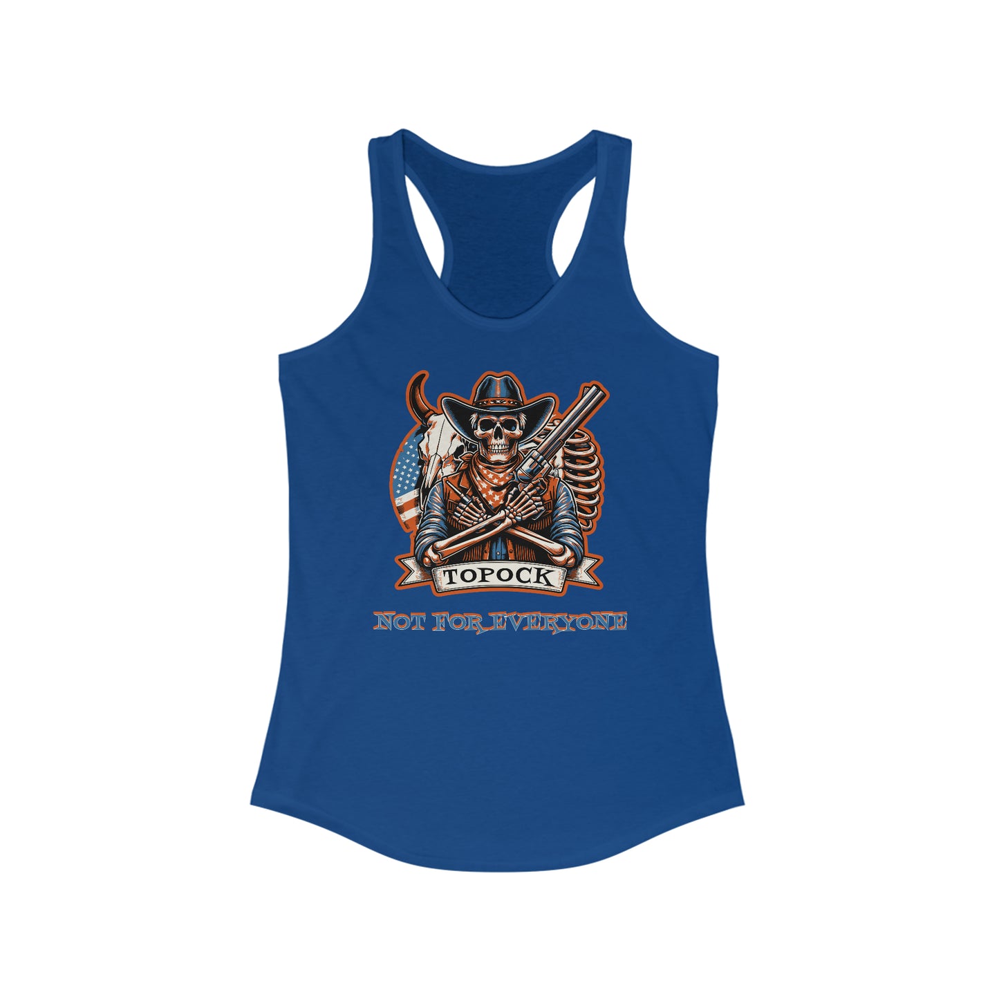 TOPOCK ON FRONT Women's Ideal Racerback Tank