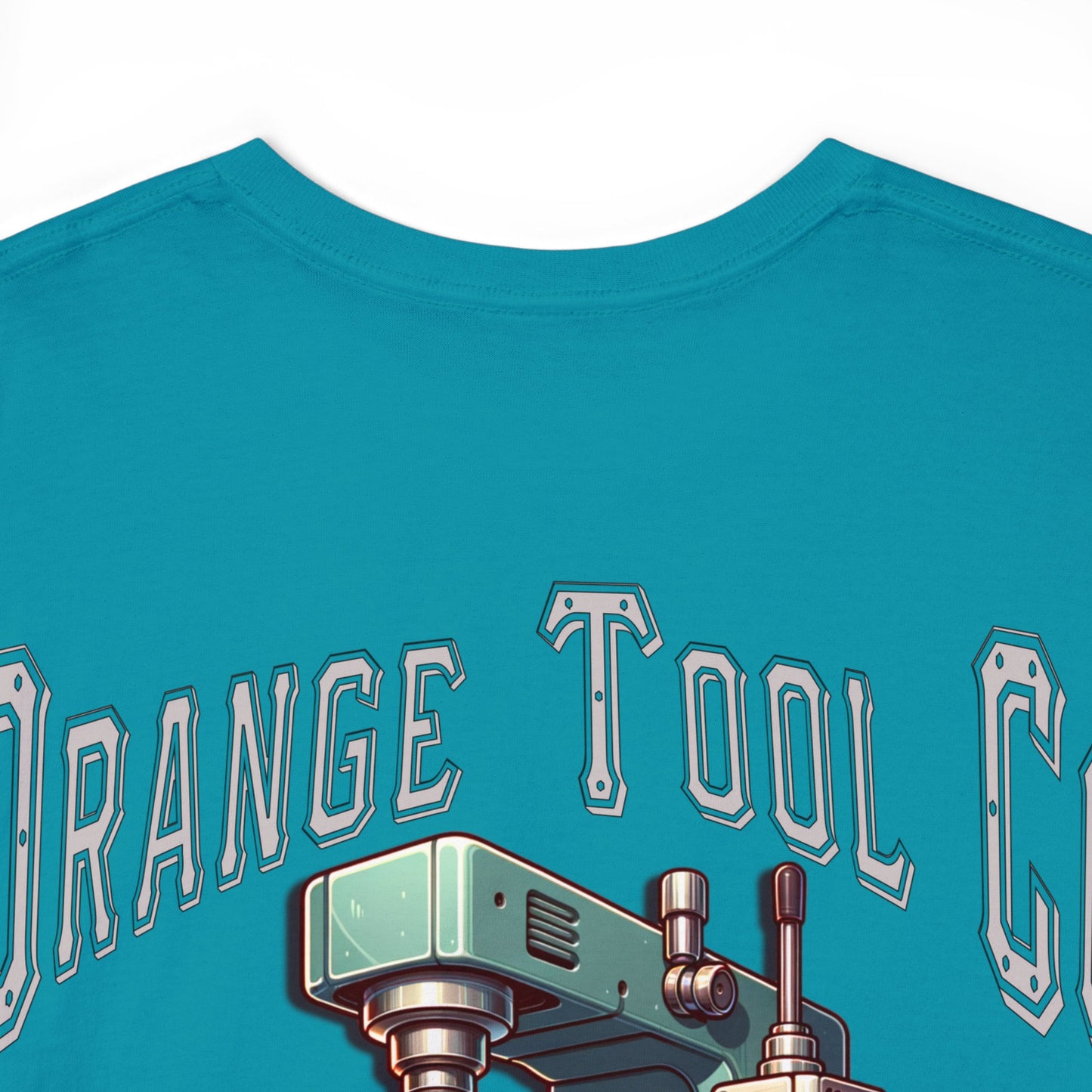 ORANGE TOOL ON BACK Unisex Heavy Cotton Tee