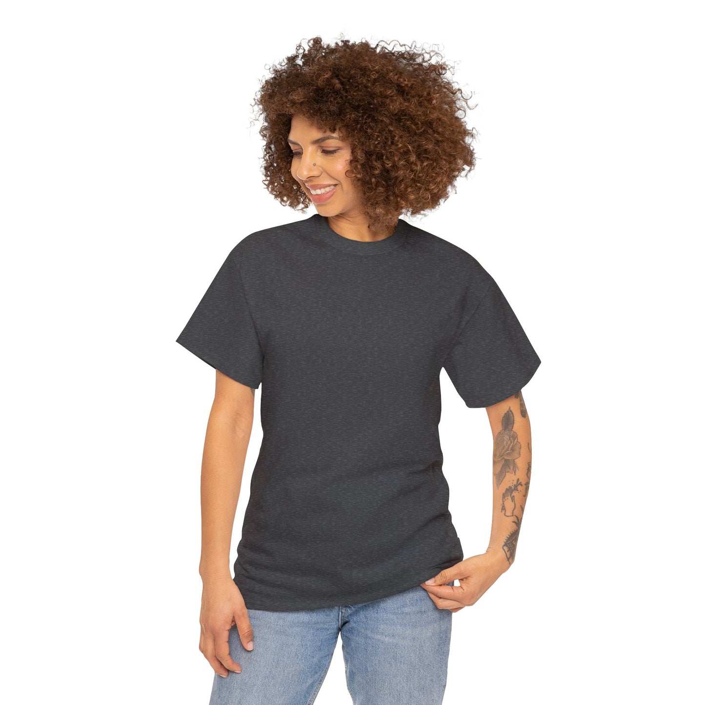 BARTENDER SHAKING THINGS UP ON BACK  Unisex Heavy Cotton Tee