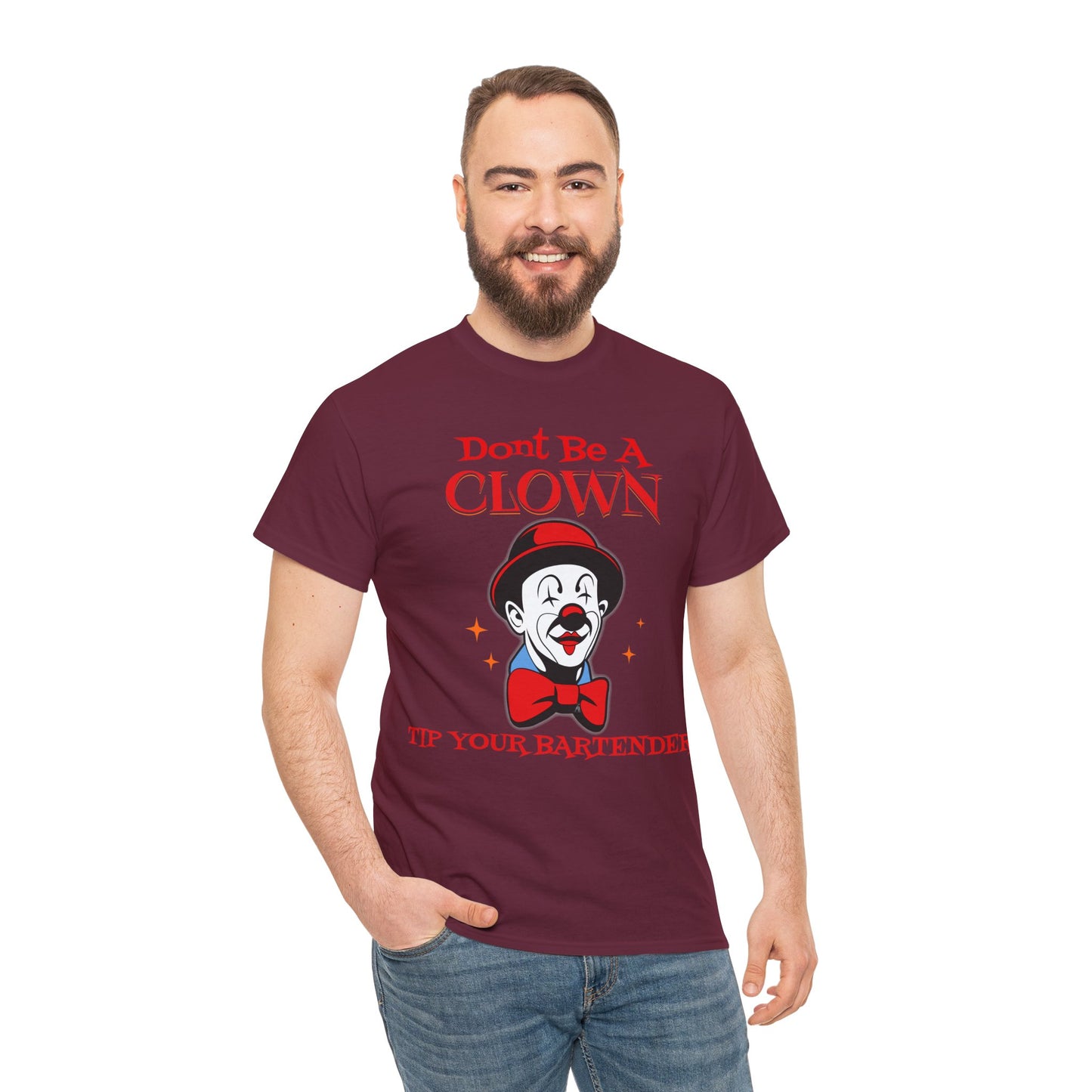 BARTENDER ON FRONT Unisex Heavy Cotton Tee