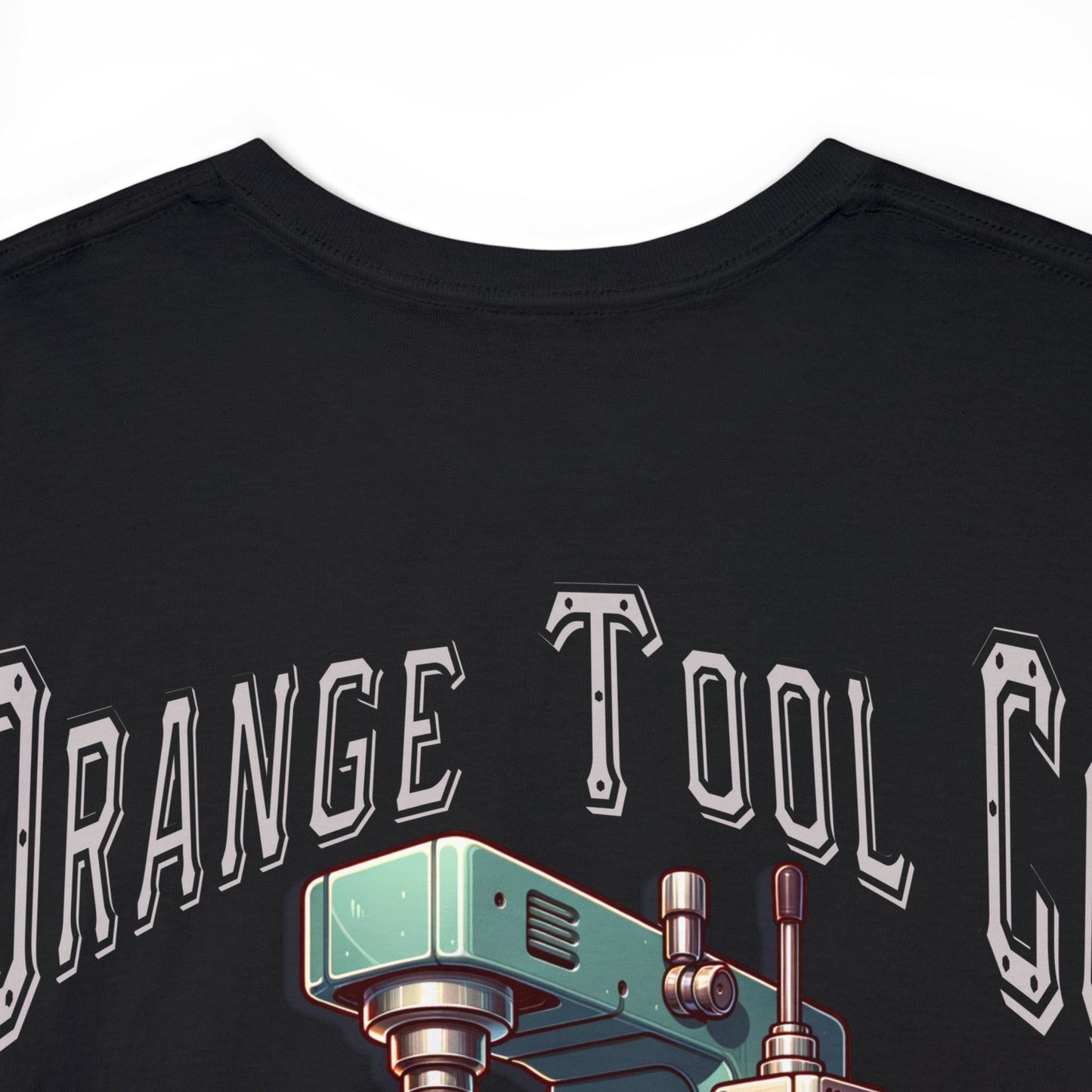 ORANGE TOOL ON BACK Unisex Heavy Cotton Tee