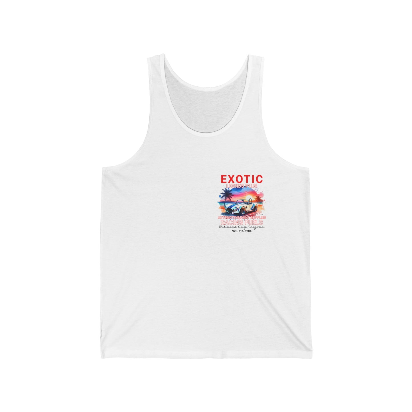 EXOTIC TANK FRONT AND BACK Unisex Jersey Tank